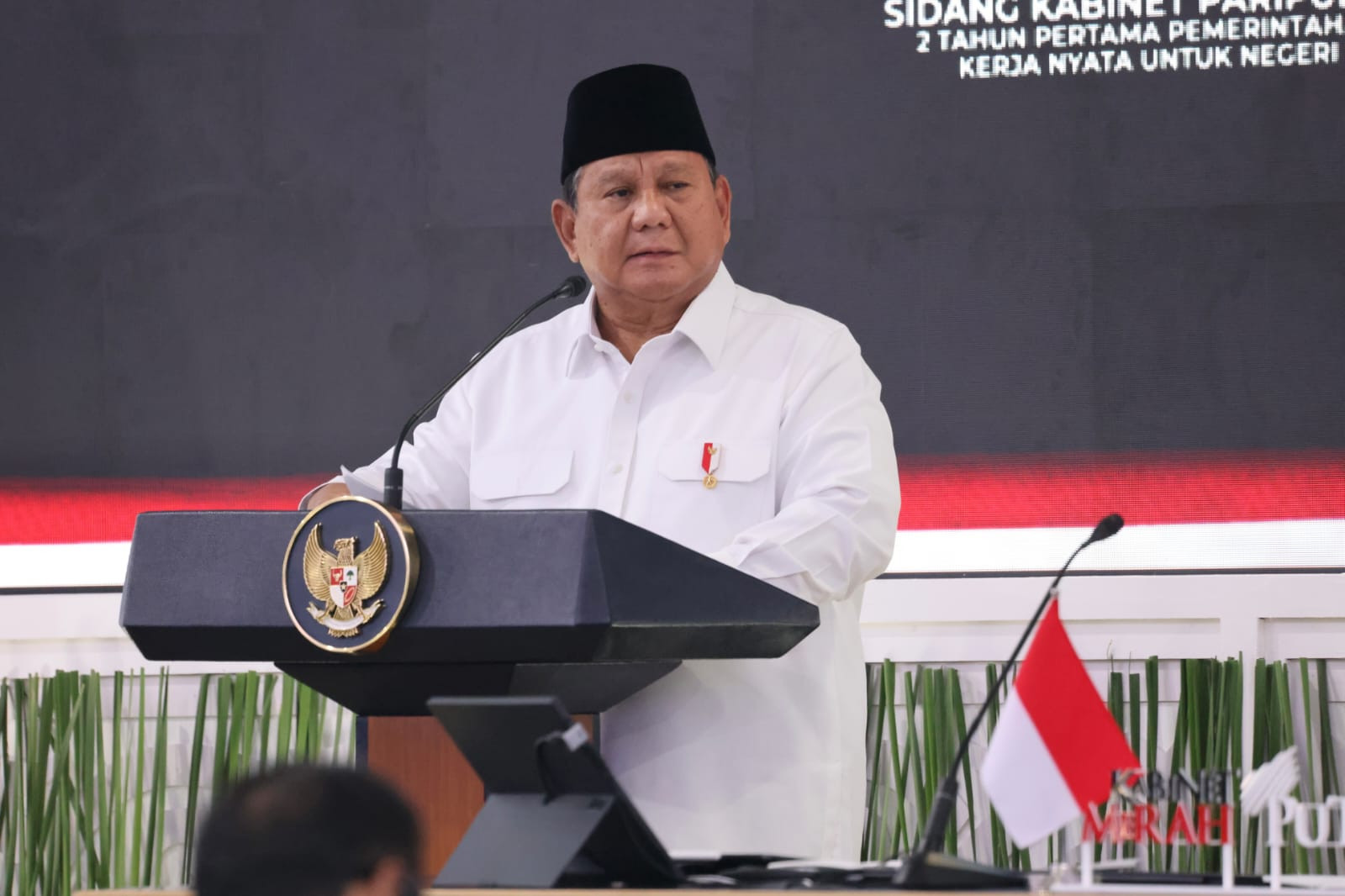 Prabowo Apresiasi Kinerja Kabinet Merah Putih di Dua Tahun Pemerintahan, Ajak Terus Bekerja untuk Rakyat