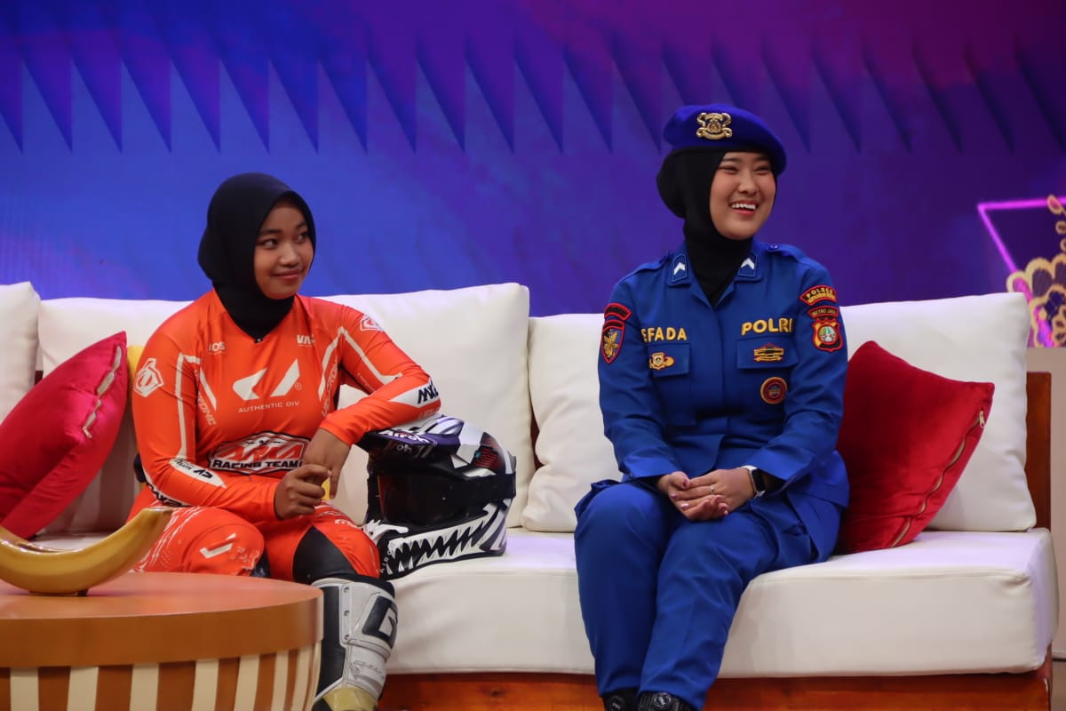 Polwan Satpolairud Polres Kepulauan Seribu Tampil Inspiratif di TVRI, Angkat Kisah “Perempuan Tangguh di Atas Air dan Lintasan”