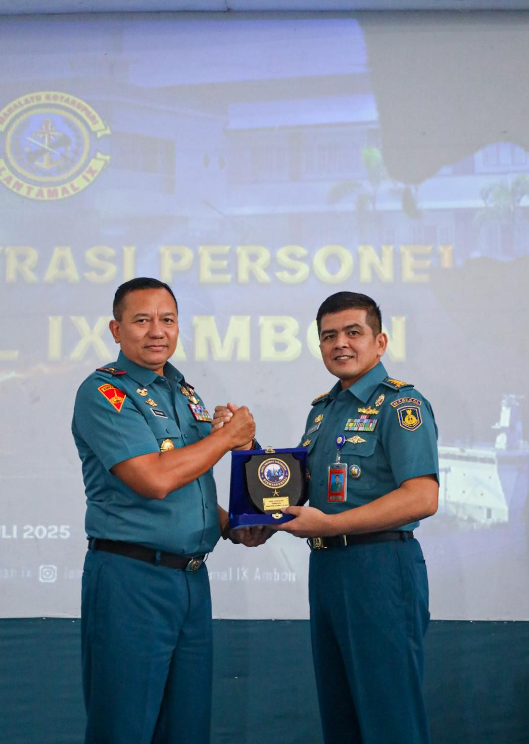 Danlantamal IX Ambon Ikuti Rangkaian Kegiatan Kunjungan Tim Bimtek Administrasi Personel Militer dan ASN TNI AL TA. 2025