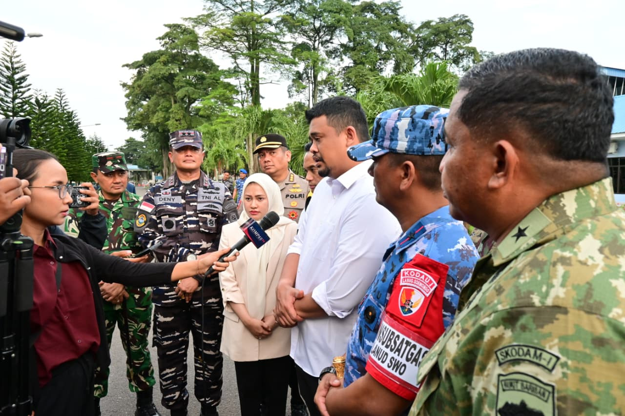 Dankodaeral I Sambut Kedatangan Wakil Presiden RI di Medan