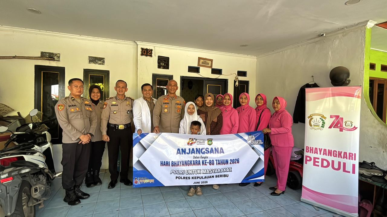 Sambut Hari Bhayangkara ke-80, Polres Kepulauan Seribu Gelar Anjangsana ke Purnawirawan, Warakawuri dan Pensiunan PNS Polri