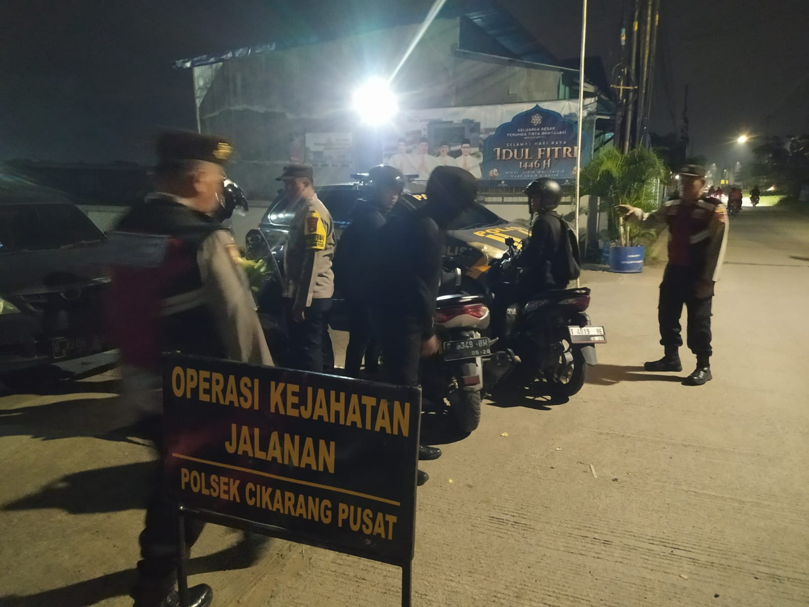 Polsek Cikarang Pusat Gelar Operasi Kejahatan Jalanan Antisipasi 3C