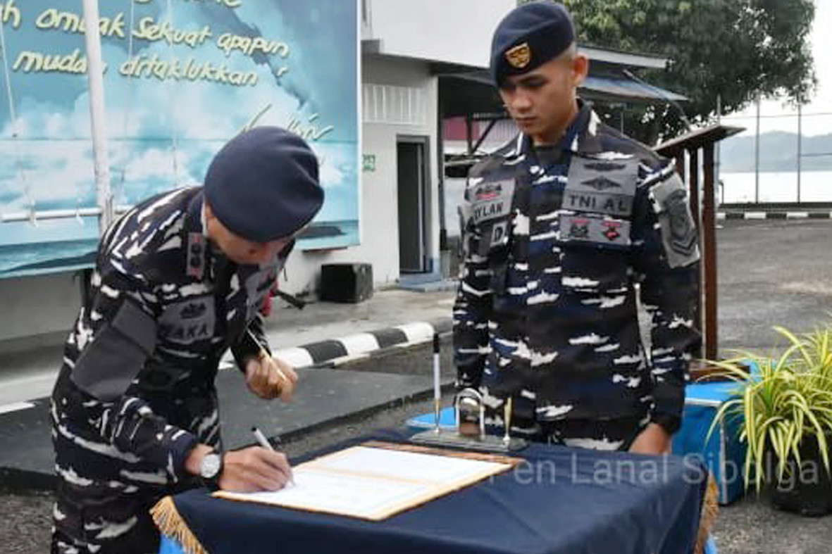 Danlanal Sibolga Tandatangani Pakta Integritas Seleksi Penerimaan Caba dan Cata PK TNI AL Gelombang I TA. 2026 Sub Panda Sibolga