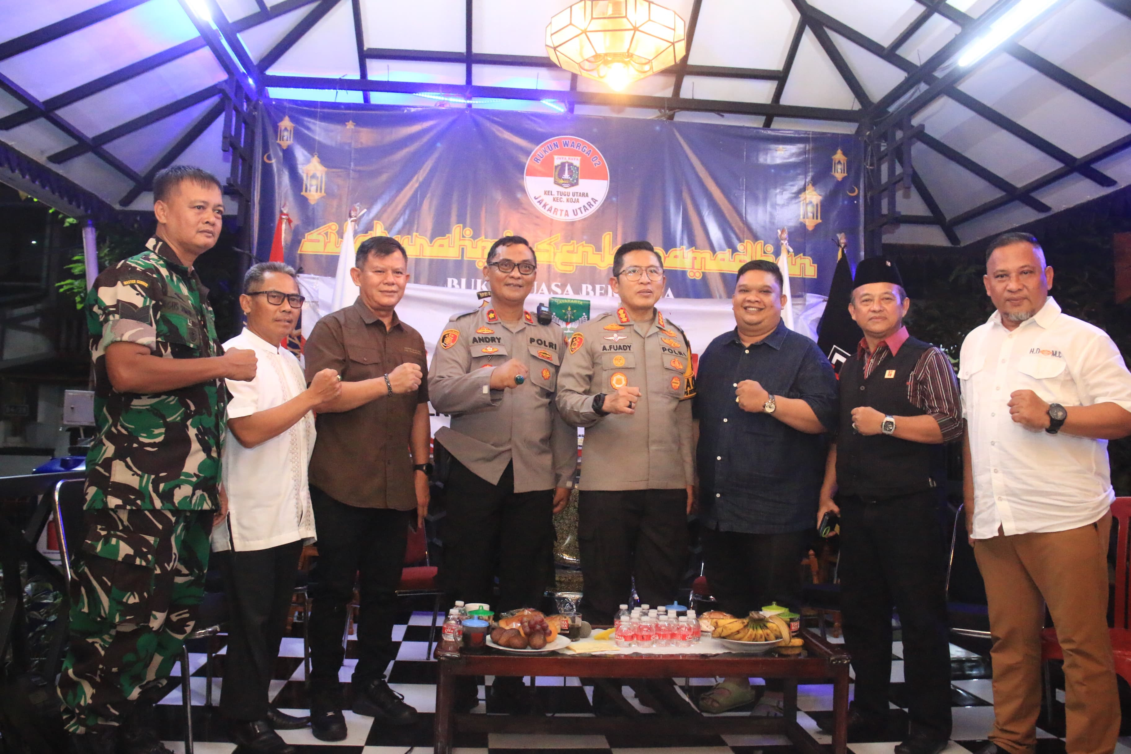 Kapolres Metro Jakarta Utara Gelar Ngopi Kamtibmas di Perumahan Tugu Permai