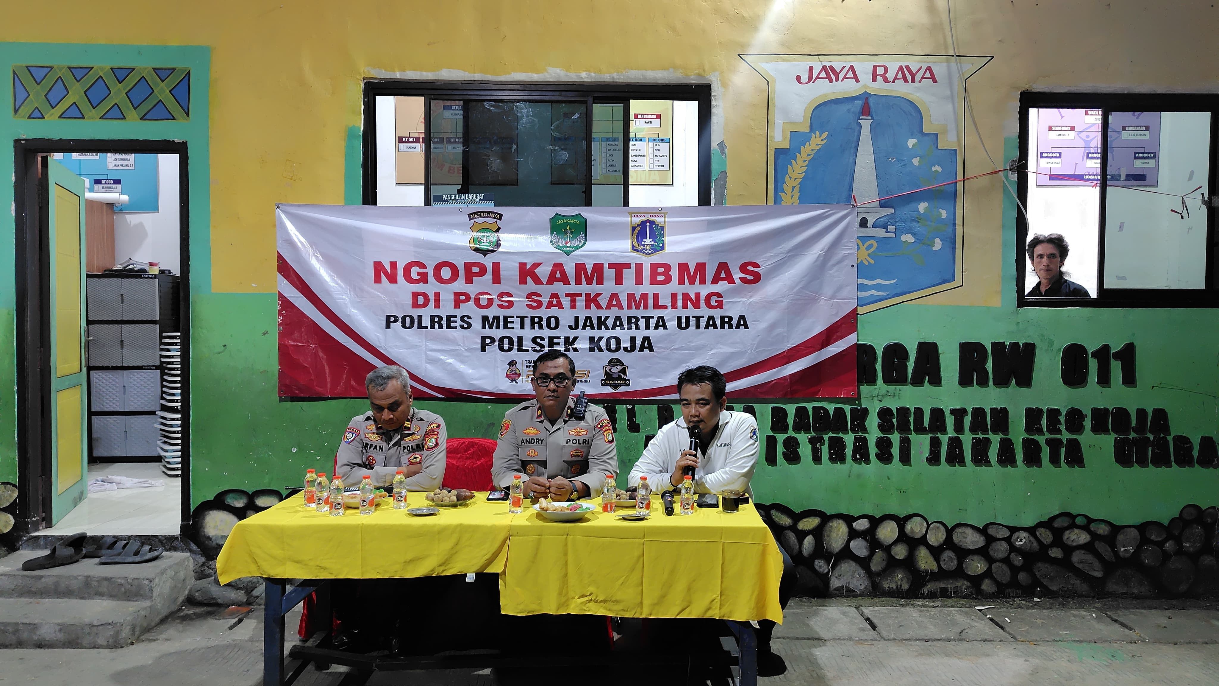 Ngopi Kamtibmas Kapolsek Koja: Bangun Kebersamaan dan Perkuat Keamanan Warga Rawabadak Selatan