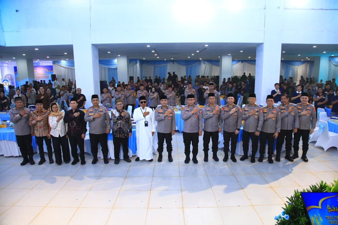 Pembangunan SMA Kemala Taruna Bhayangkara Bogor Capai 60 Persen, Polri Gelar Buka Puasa Bersama Warga Gunung Sindur