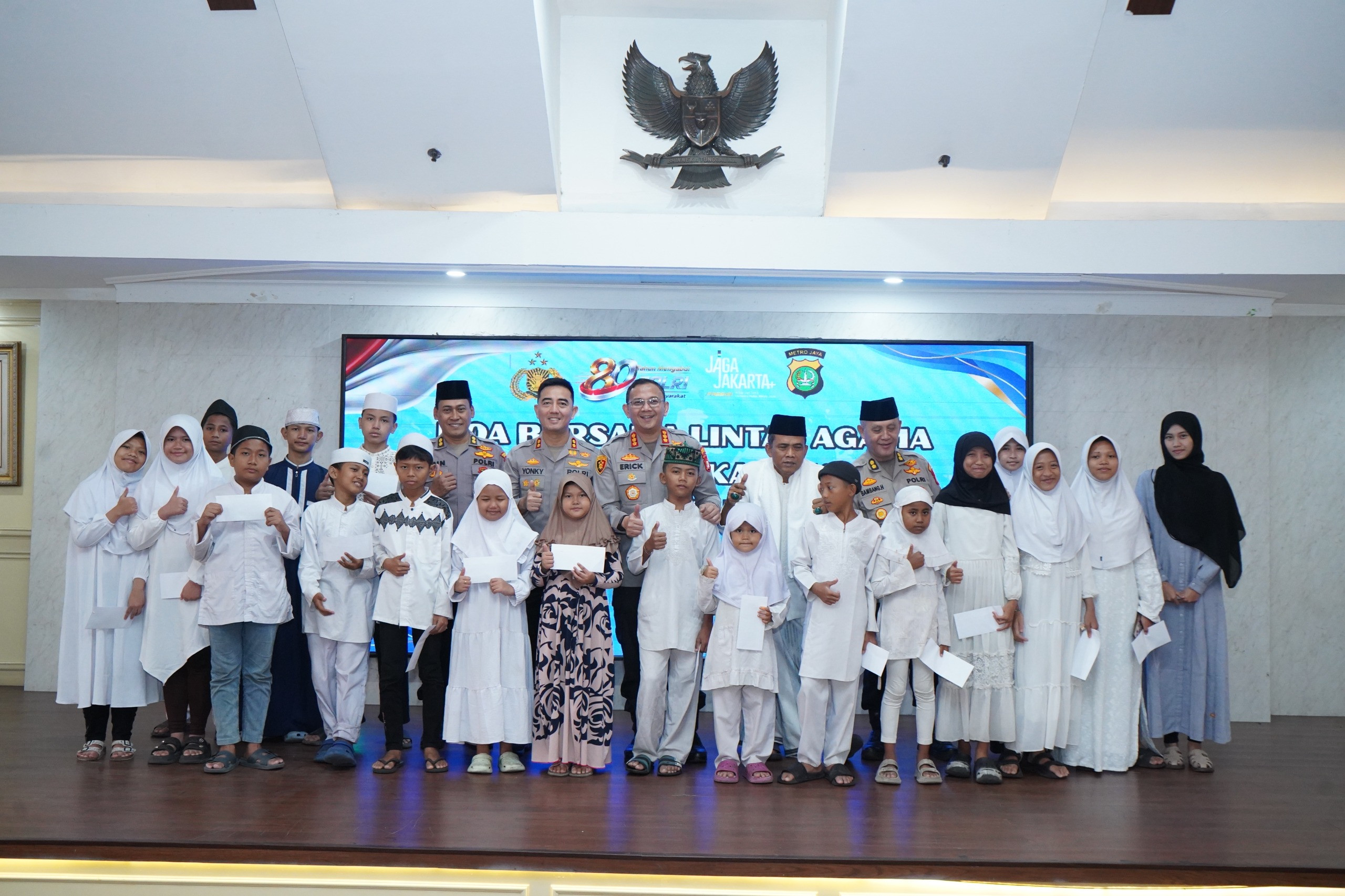 Polres Metro Jakarta Utara Gelar Doa Lintas Agama dan Santuni Anak Yatim Sambut Hari Bhayangkara ke-80