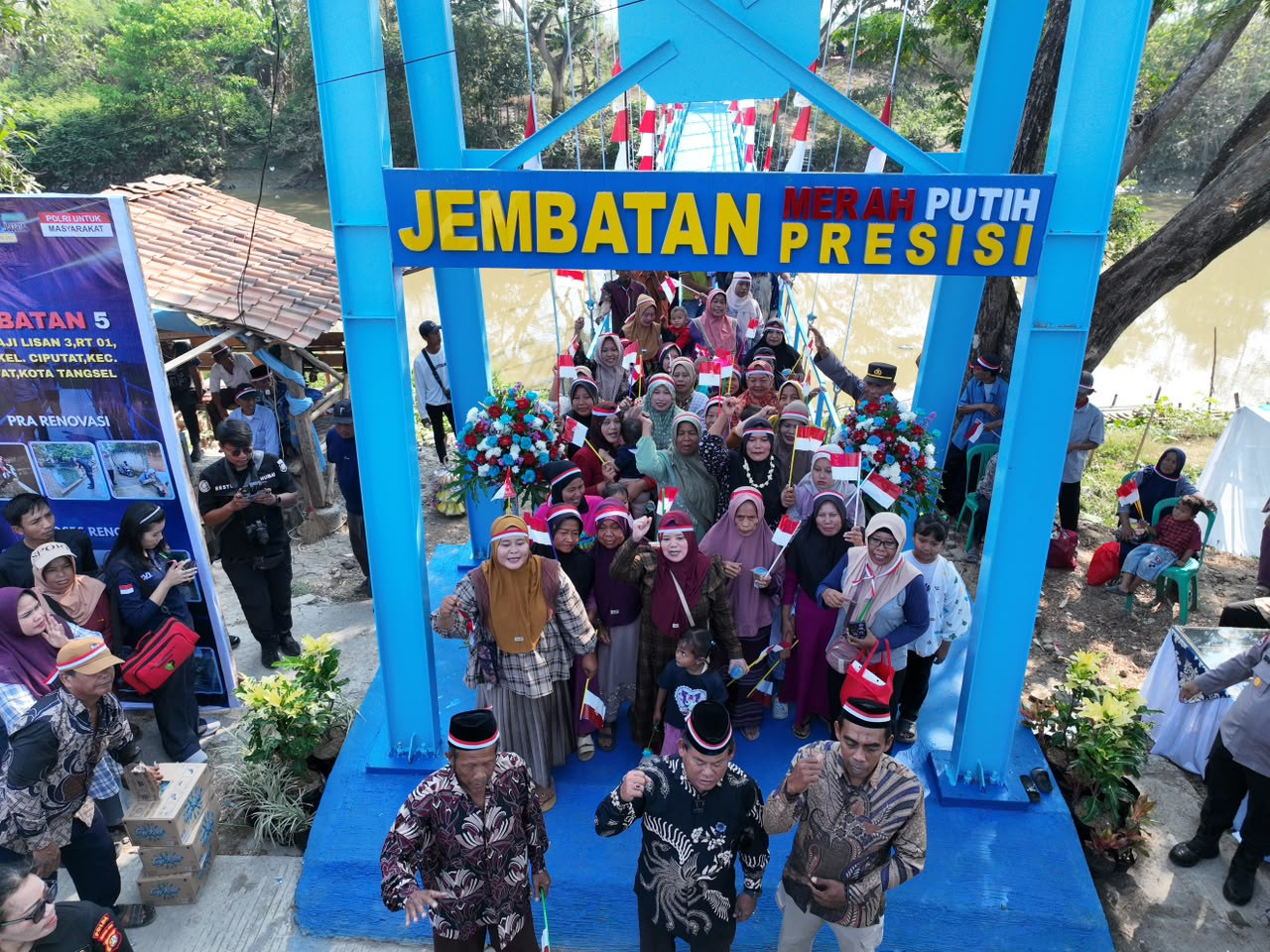 Lima Jembatan Merah Putih Presisi Diresmikan, Jadi Penghubung Baru Warga di Wilayah Polda Metro Jaya