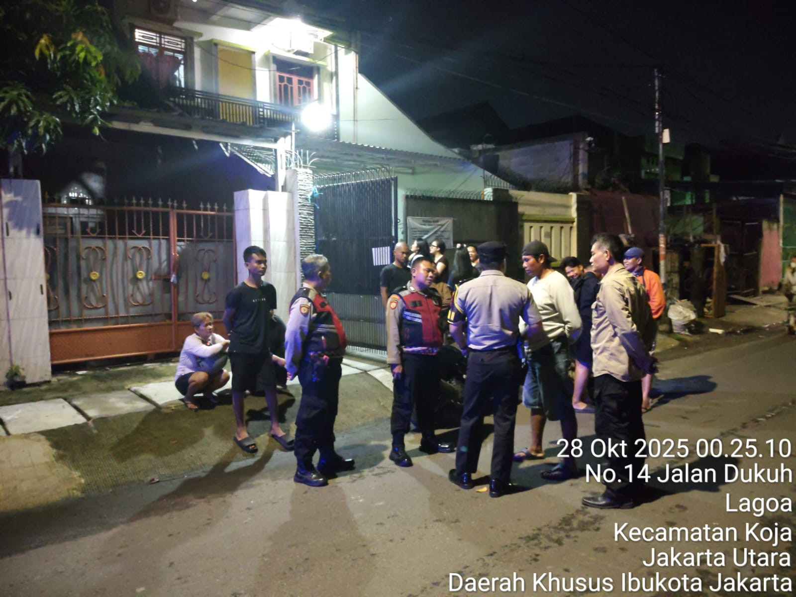 Patroli Tertutup Polsek Koja Respons Cepat Laporan Layanan Darurat 110 terkait Keributan, Situasi Terkendali