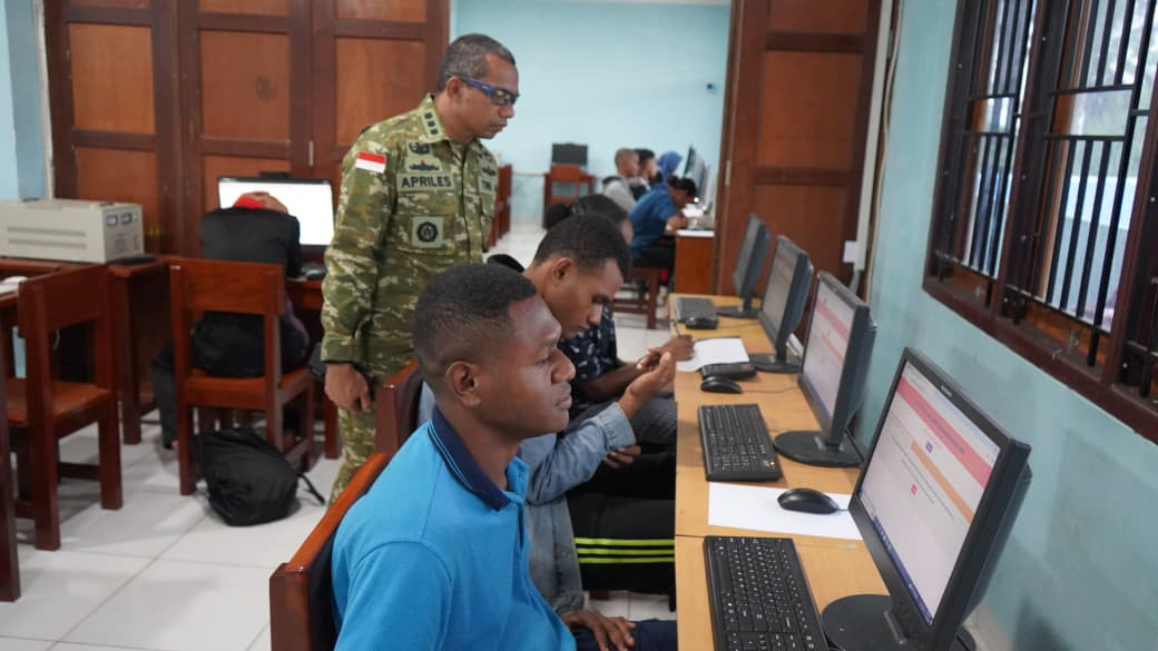 Tempa Karakter, Bangun Jiwa Pemimpin Muda, Kodaeral X Laksanakan Pemeriksaan Rikpsi Korp Kadet Republik Indonesia di Jayapura