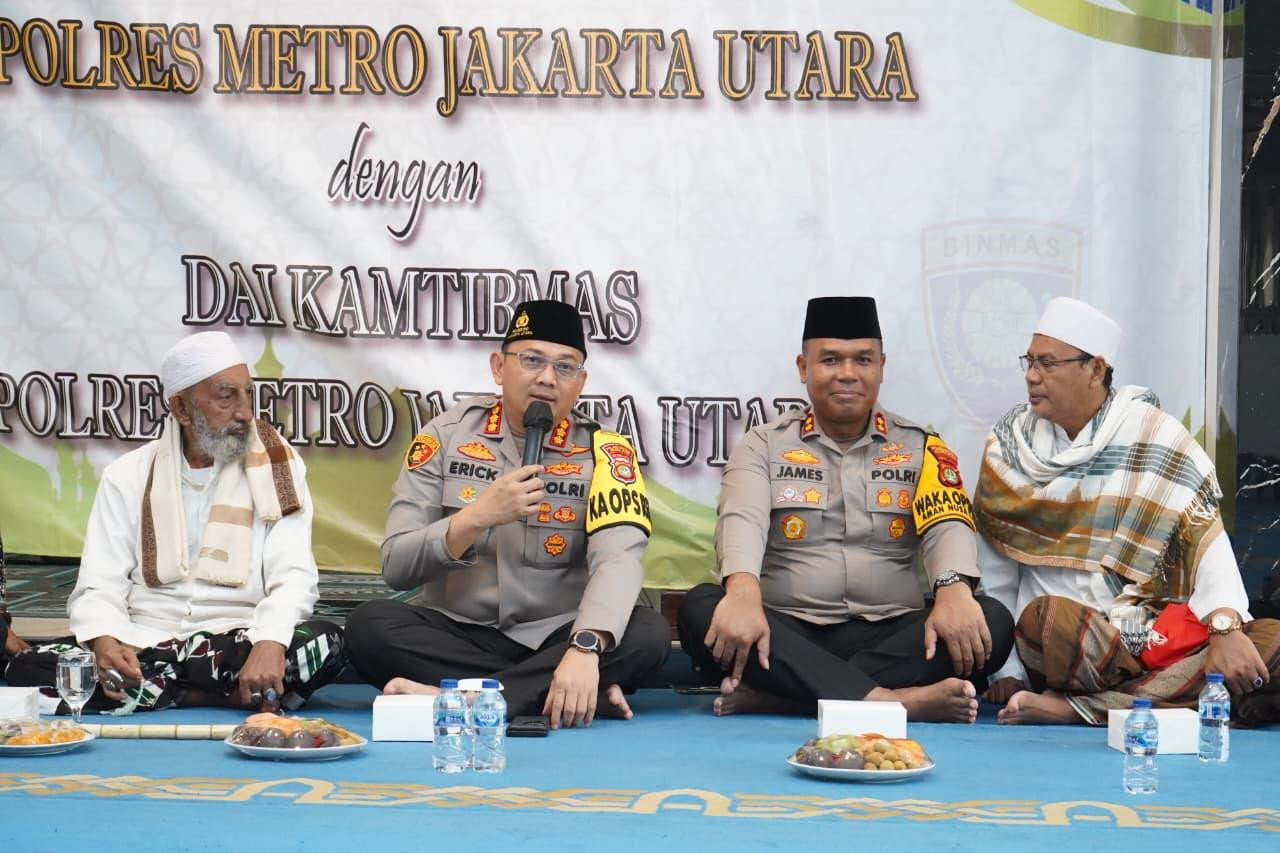 Kapolres Metro Jakarta Utara Jalin Silaturahmi dengan Dai Kamtibmas untuk Perkuat Keamanan Wilayah