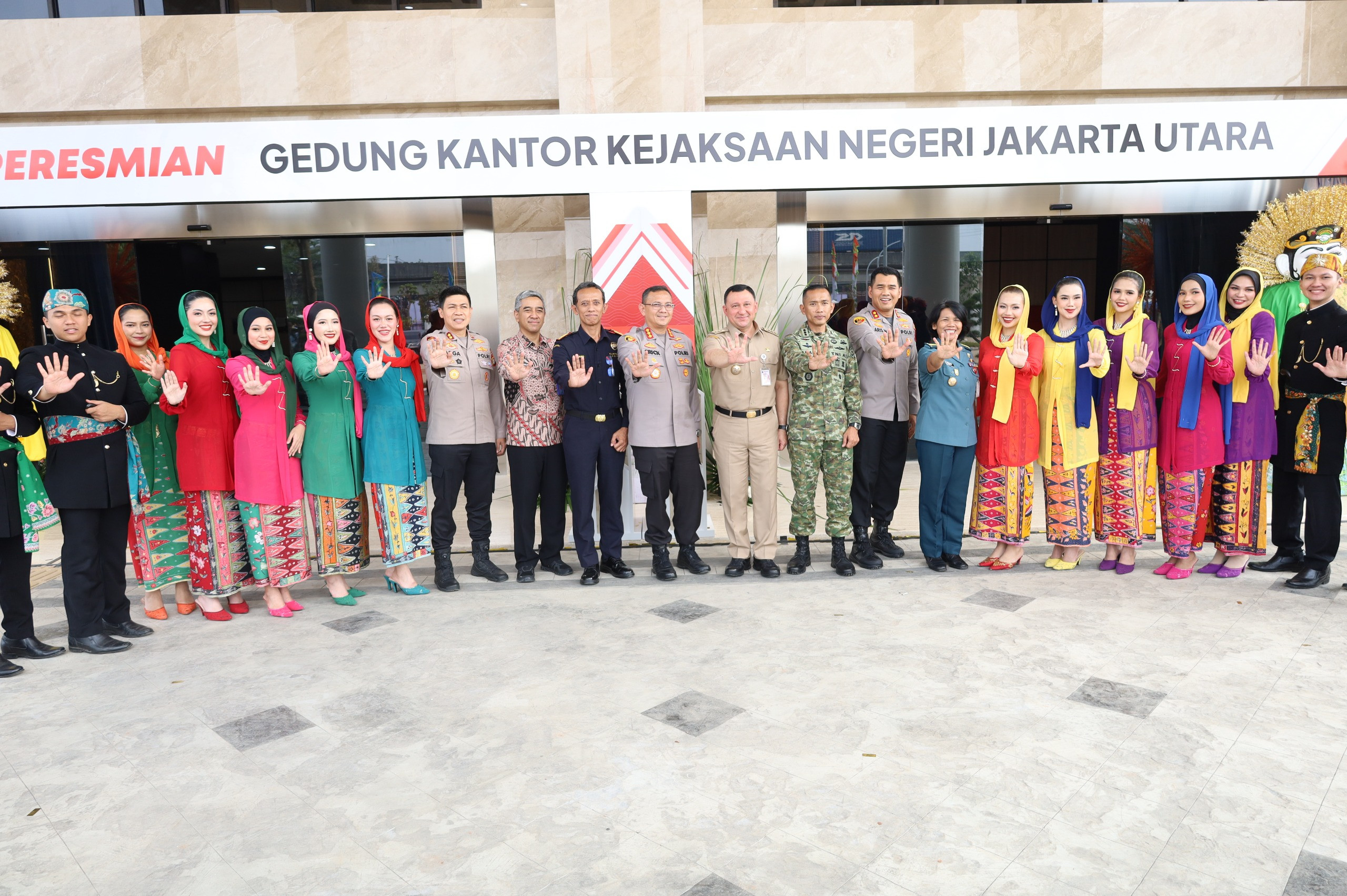 Dandim 0502/Jakarta Utara Hadiri Peresmian Gedung Kejaksaan Negeri Jakarta Utara