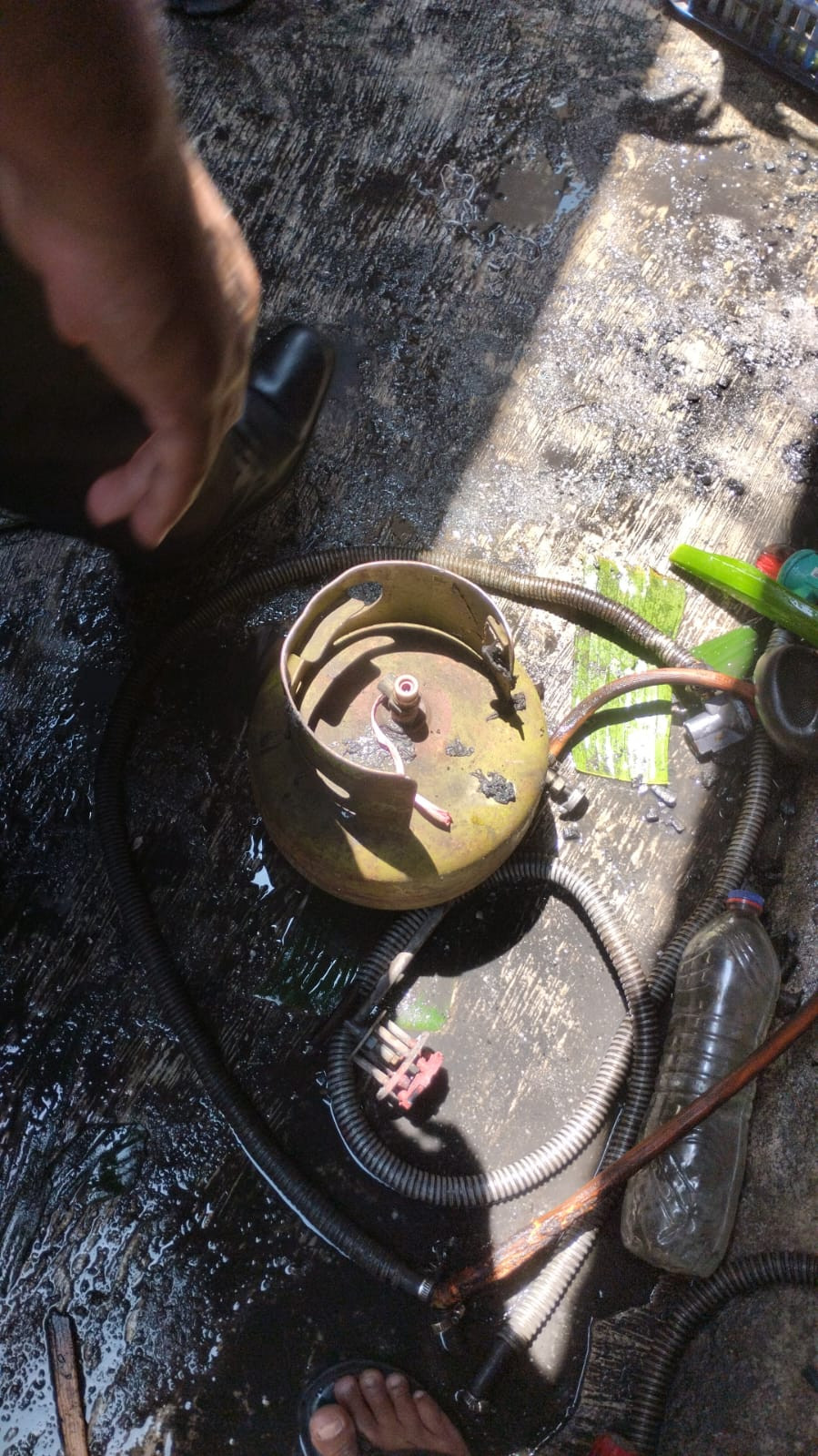 Kebakaran di Koja Diduga Selang Gas Bocor, Satu Orang Alami Luka Bakar