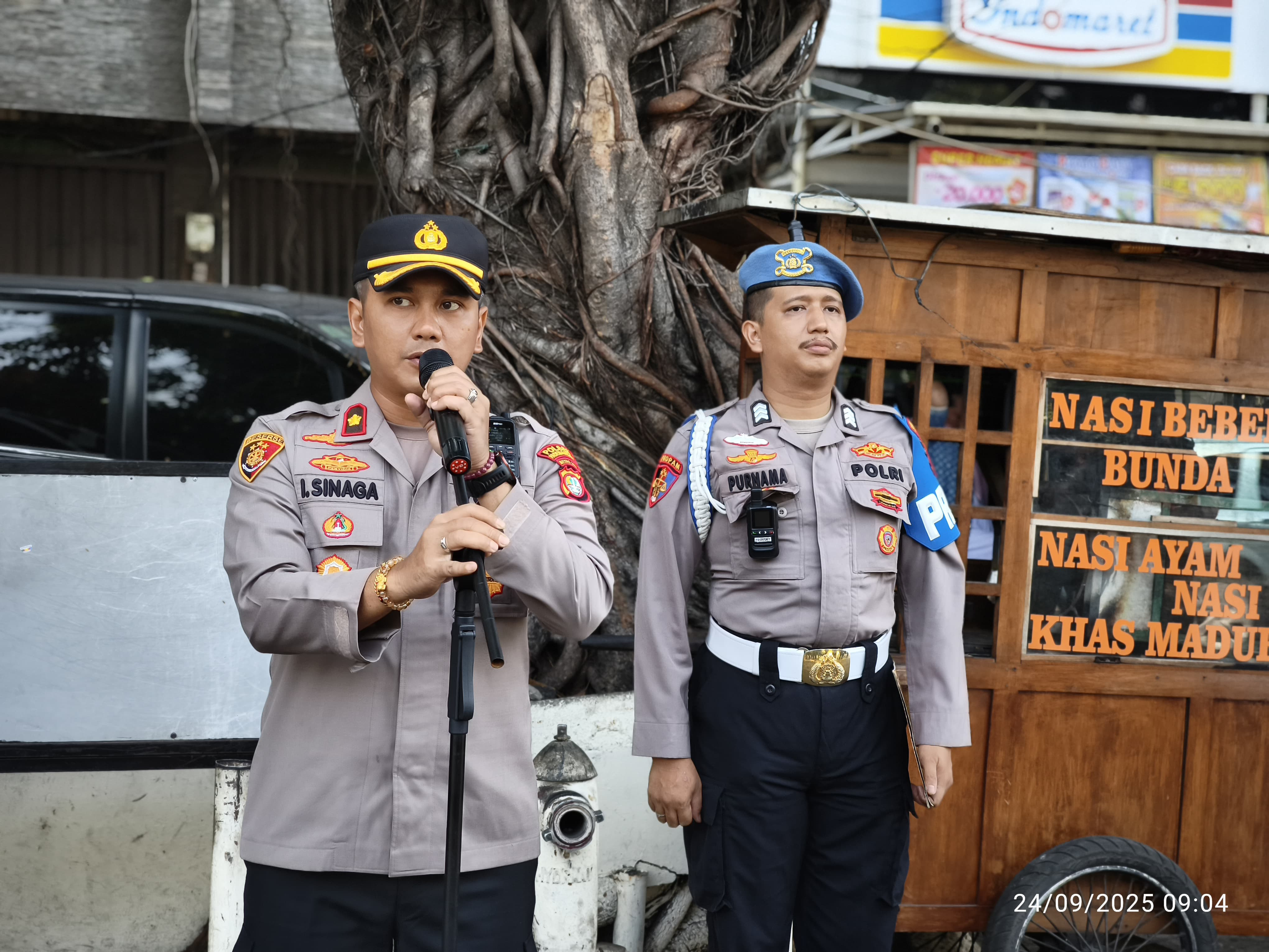 Polsek Pademangan Gelar Apel Pengamanan, Jelang Peringatan Hari Tani Nasional 2025