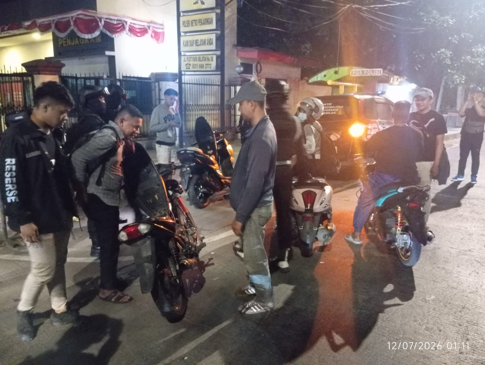 Patroli KRYD Polsek Metro Penjaringan Sasar Titik Rawan, Sembilan Motor Tanpa Kelengkapan Diamankan