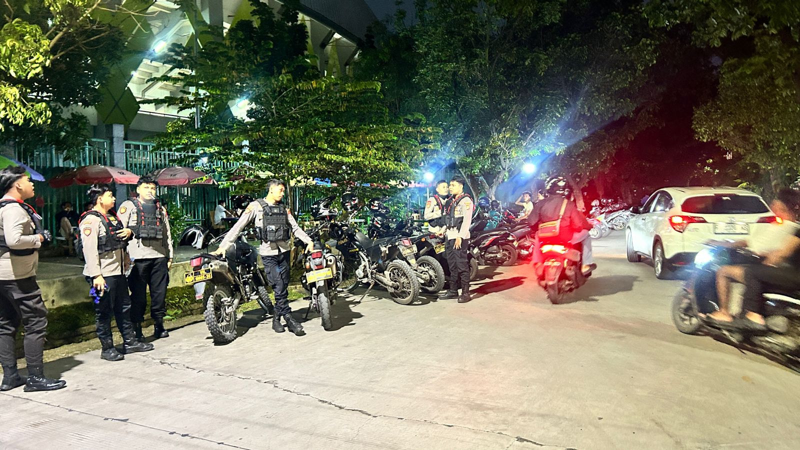 Patroli Dini Hari Tim 3 Presisi Siaga, Area Stadion Patriot Steril dari Aksi Balap Lari Liar