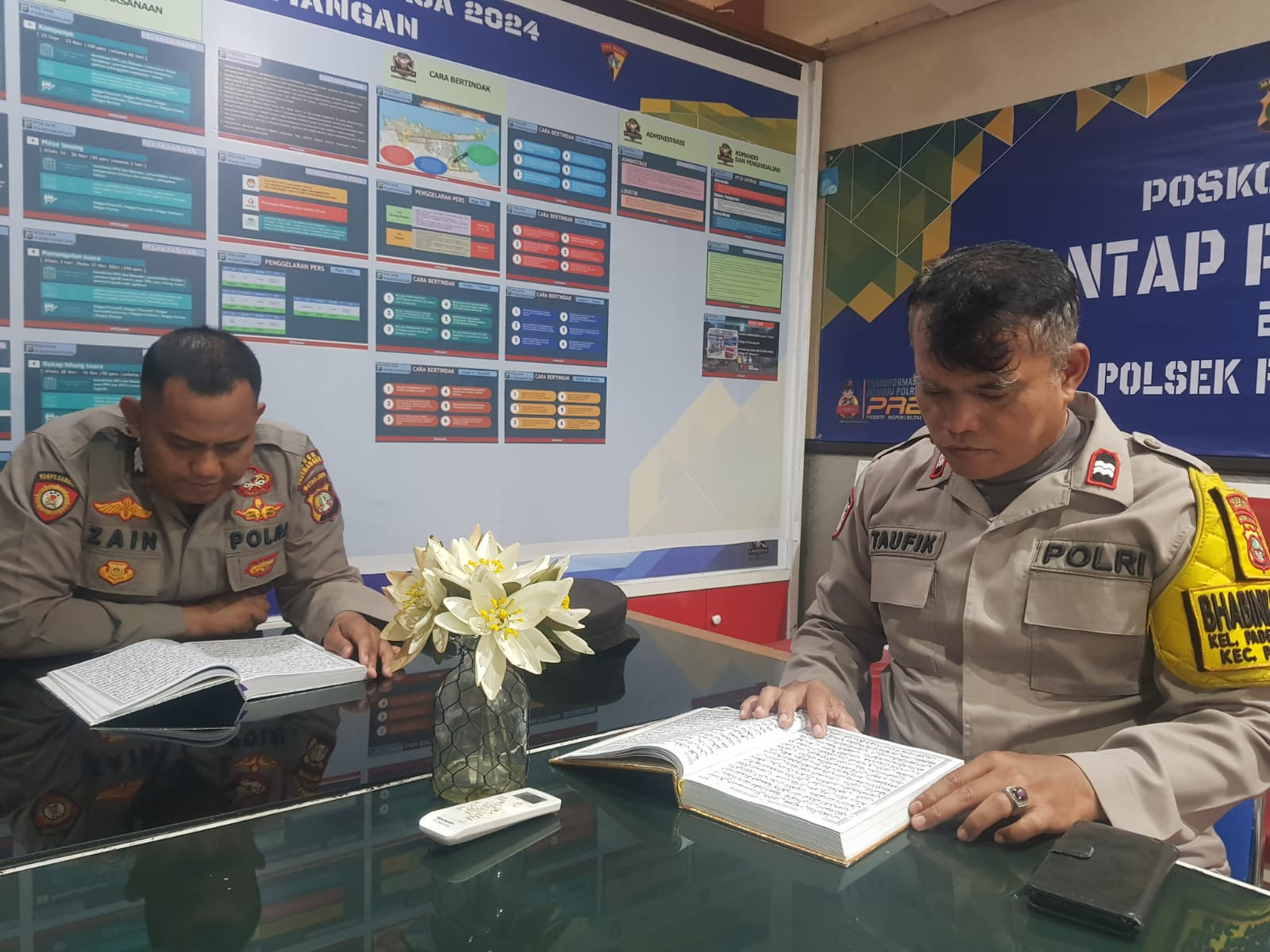 Polsek Pademangan Gelar Tadarus Al-Qur'an Berjamaah Selama Ramadan