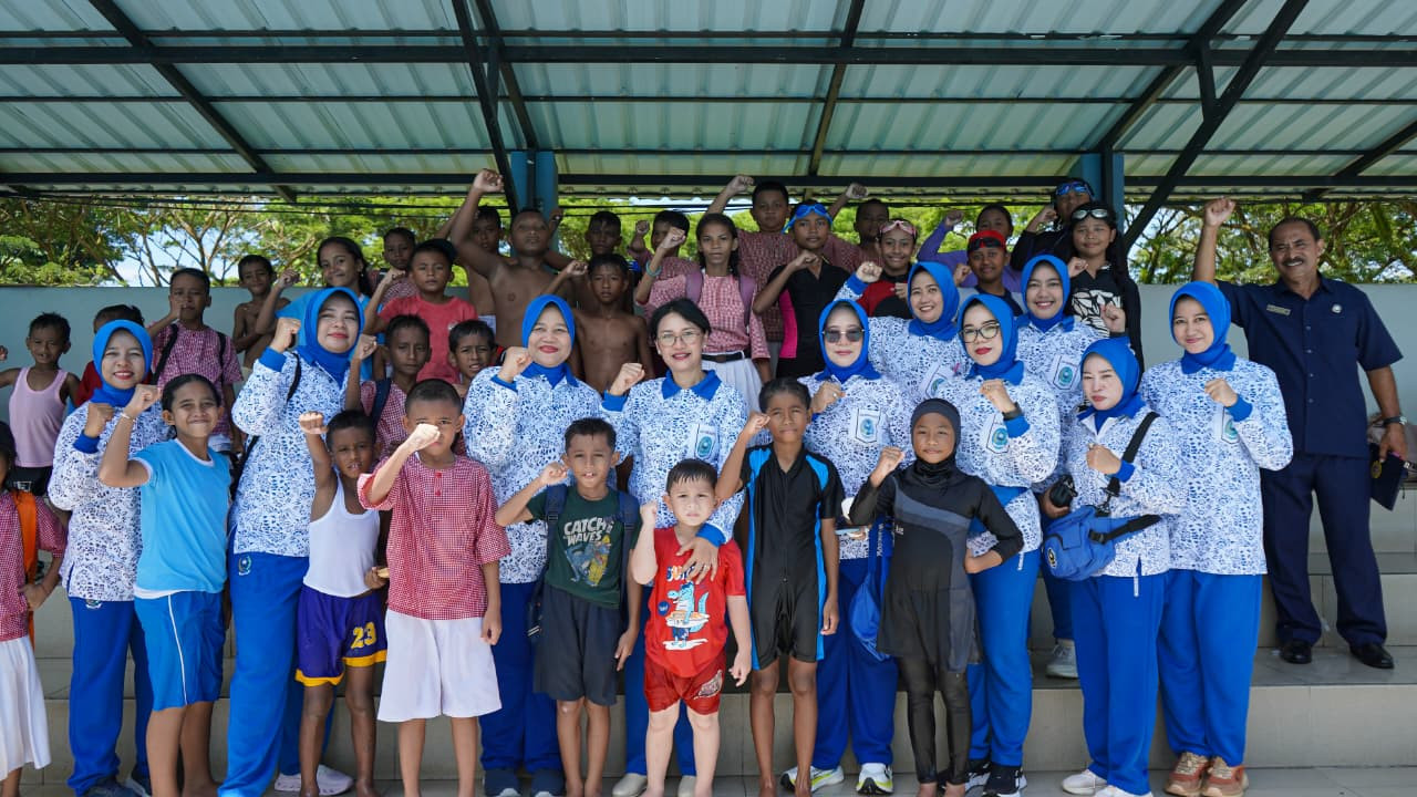 Songsong HUT Yayasan Hang Tuah Ke-79, Cabang Ambon YHT Gelar Lomba Renang Antar Siswa SD Hang Tuah