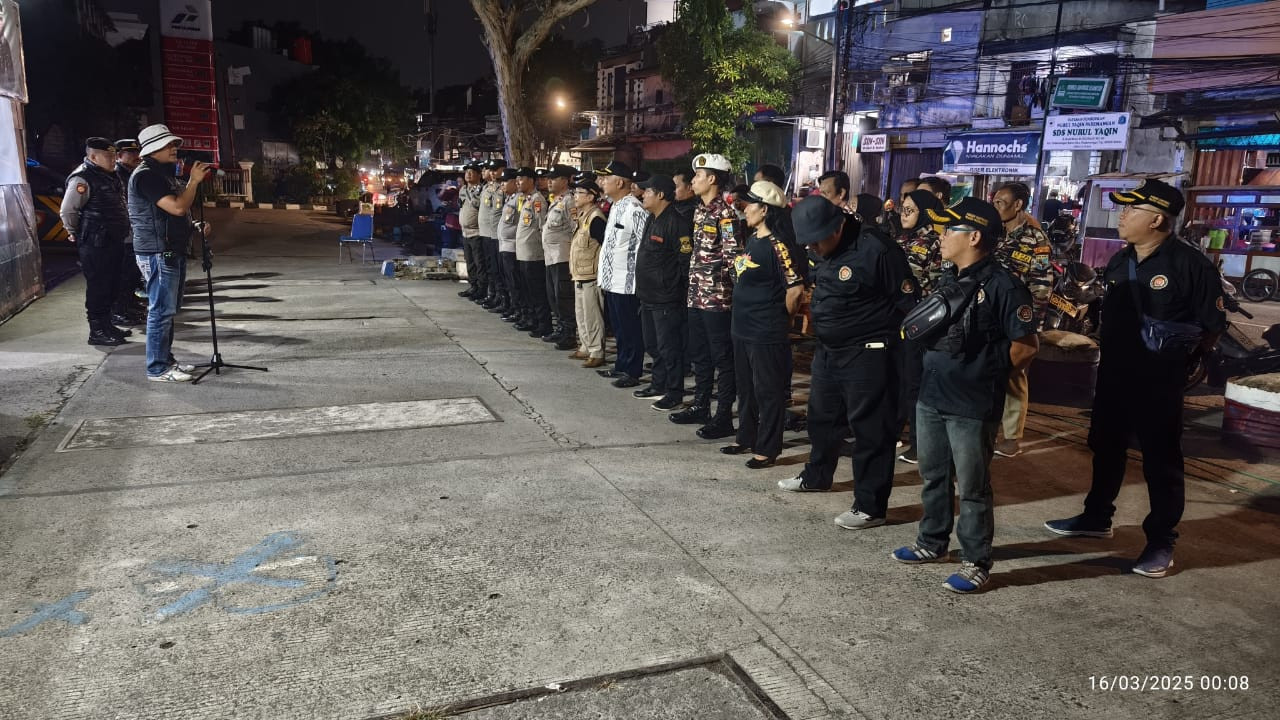 Polsek Pademangan Gelar Apel KRYD dan Patroli, Siaga Cegah Tawuran di Bulan Ramadhan