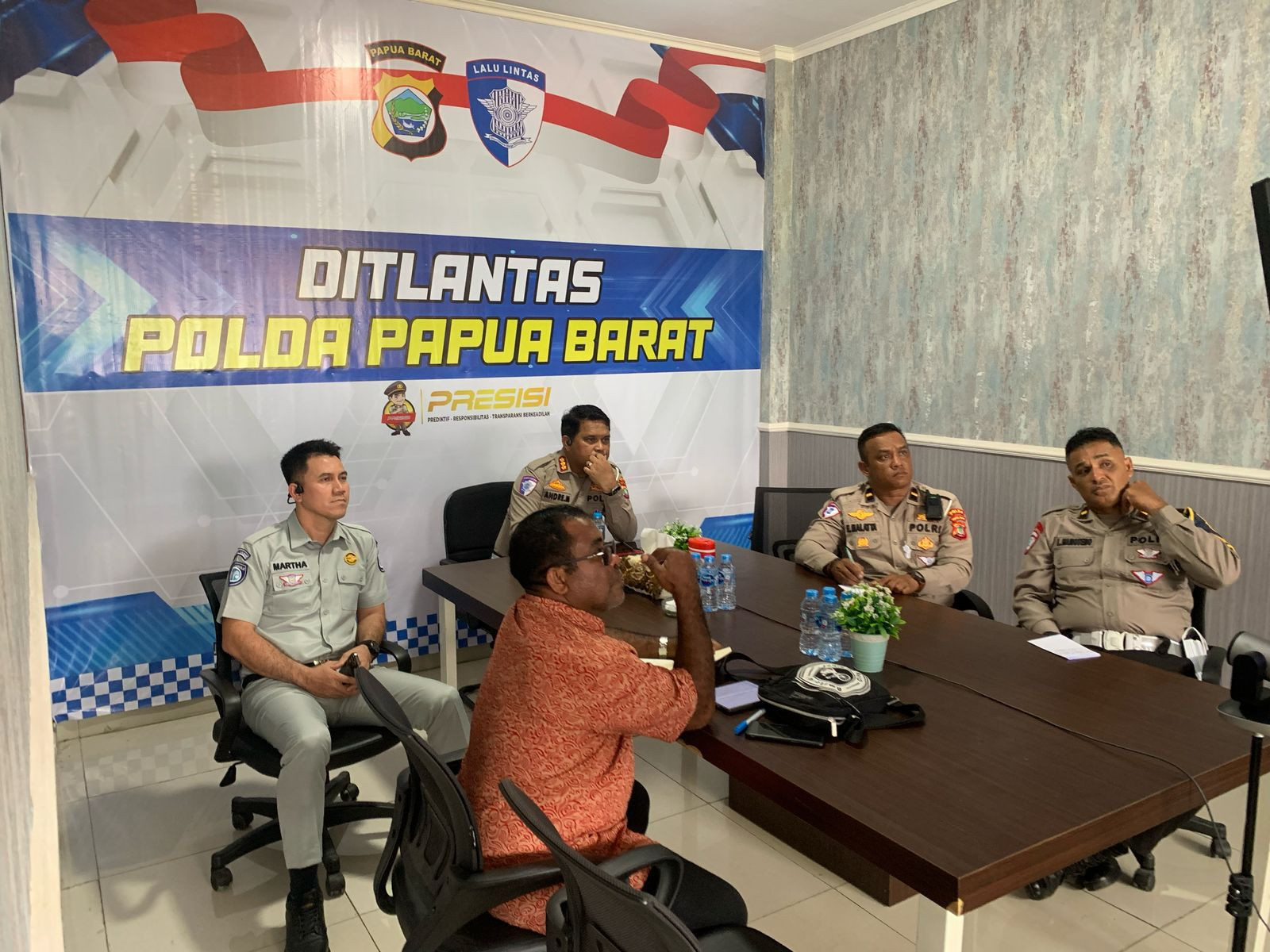 Polda Papua Barat Gelar  Koordinasi dan Sosialisasi Penyusunan Rencana Aksi Keselamatan Transportasi PB dan PBD Secara Daring
