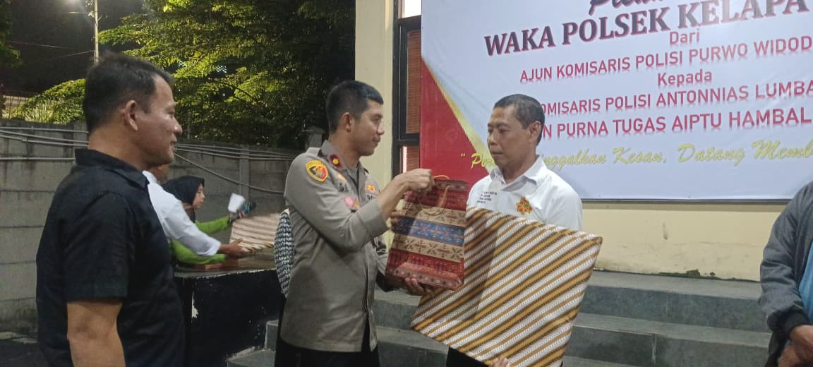 Pisah Sambut Wakapolsek Kelapa Gading, AKP Purwo Widodo Serahkan Tugas ke AKP Antonias Lumbantoruan