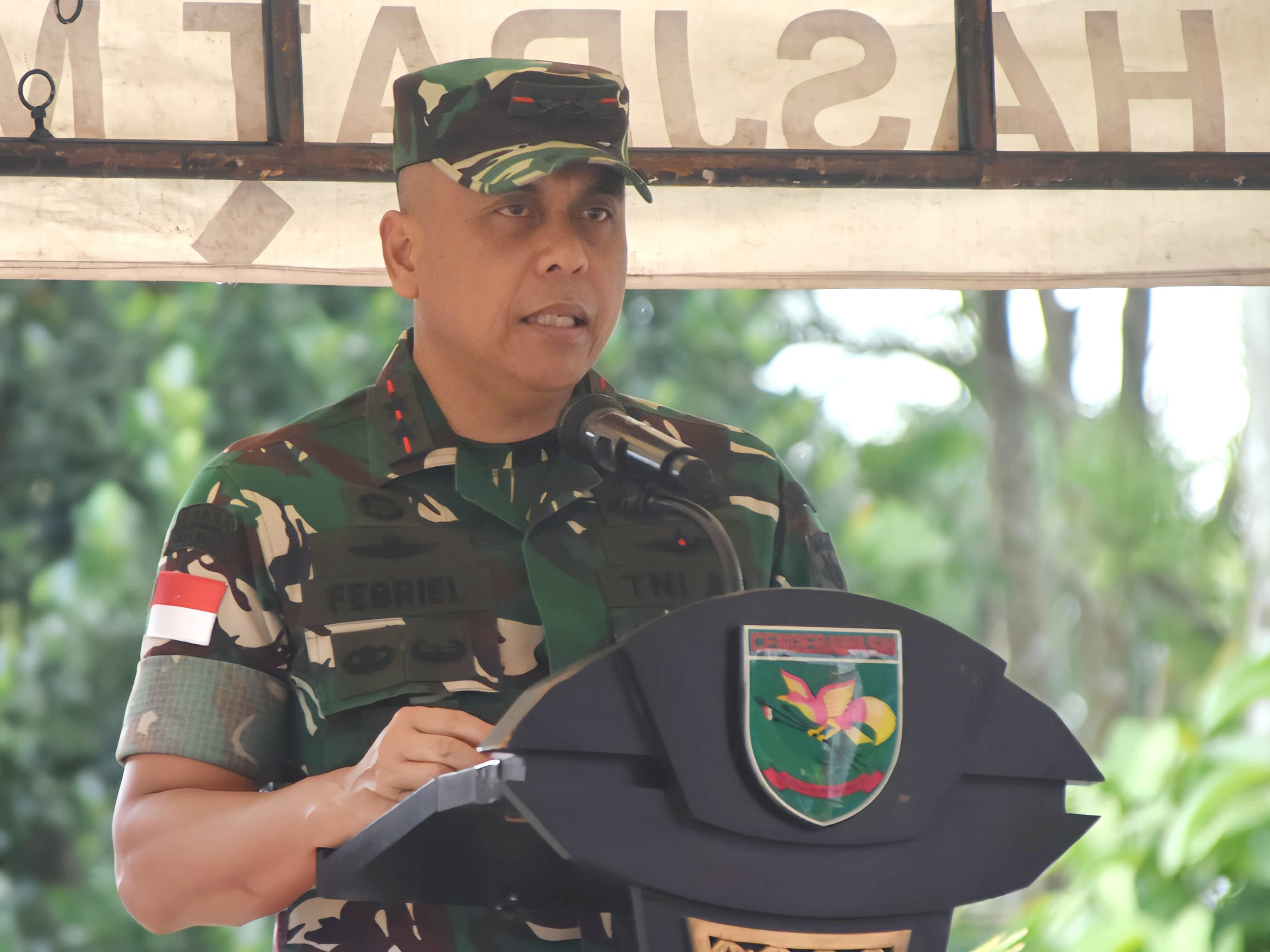 Pangdam XVII/Cenderawasih Pimpin Peletakan Batu Pertama Jembatan Garuda Merah Putih di Mimika