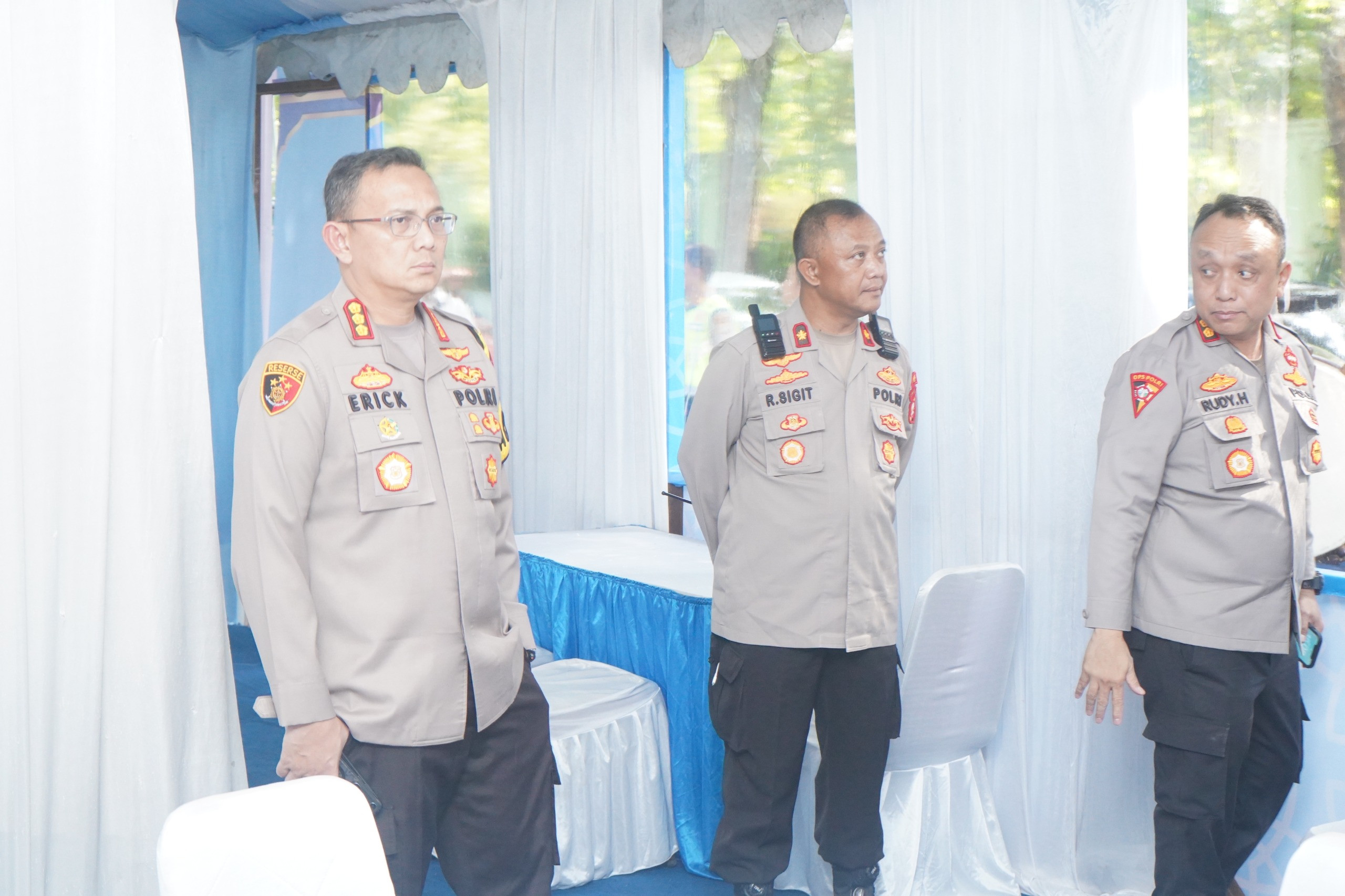 Kapolres Metro Jakarta Utara Cek Kesiapan Pospam Idul Fitri di Danau Sunter