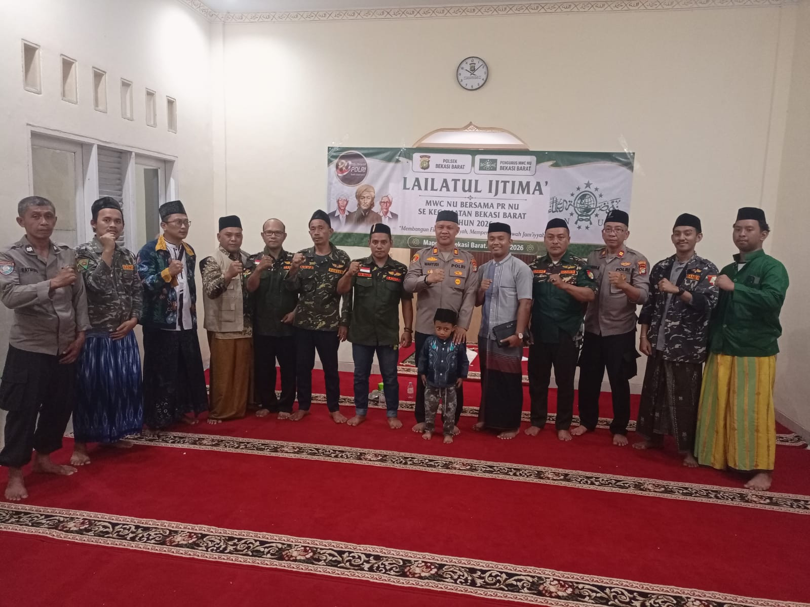 Memperingati HUT Bhayangkara Ke-80 Polsek Bekasi Barat dan MWC NU Gelar Lailatul Ijtima, Perkuat Sinergi Wujudkan Kamtibmas Kondusif