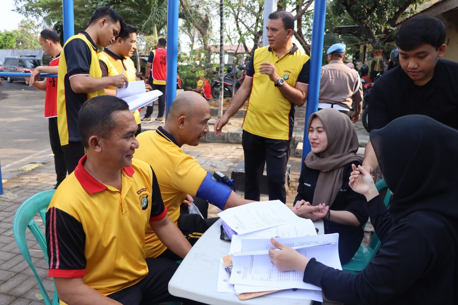 Polres Kepulauan Seribu Gelar Kesamaptaan di Marina Ancol, Kapolres: Pastikan Anggota Sehat dan Siap Bertugas