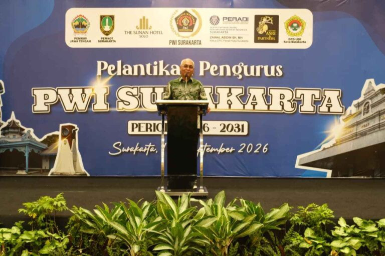 Pengurus PWI Surakarta Periode 2026–2031 Resmi Dilantik