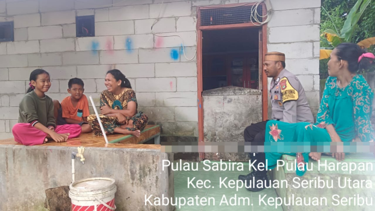 Bhabinkamtibmas Pulau Sabira Sosialisasikan Perlindungan Perempuan, Ajak Warga Laporkan Kekerasan