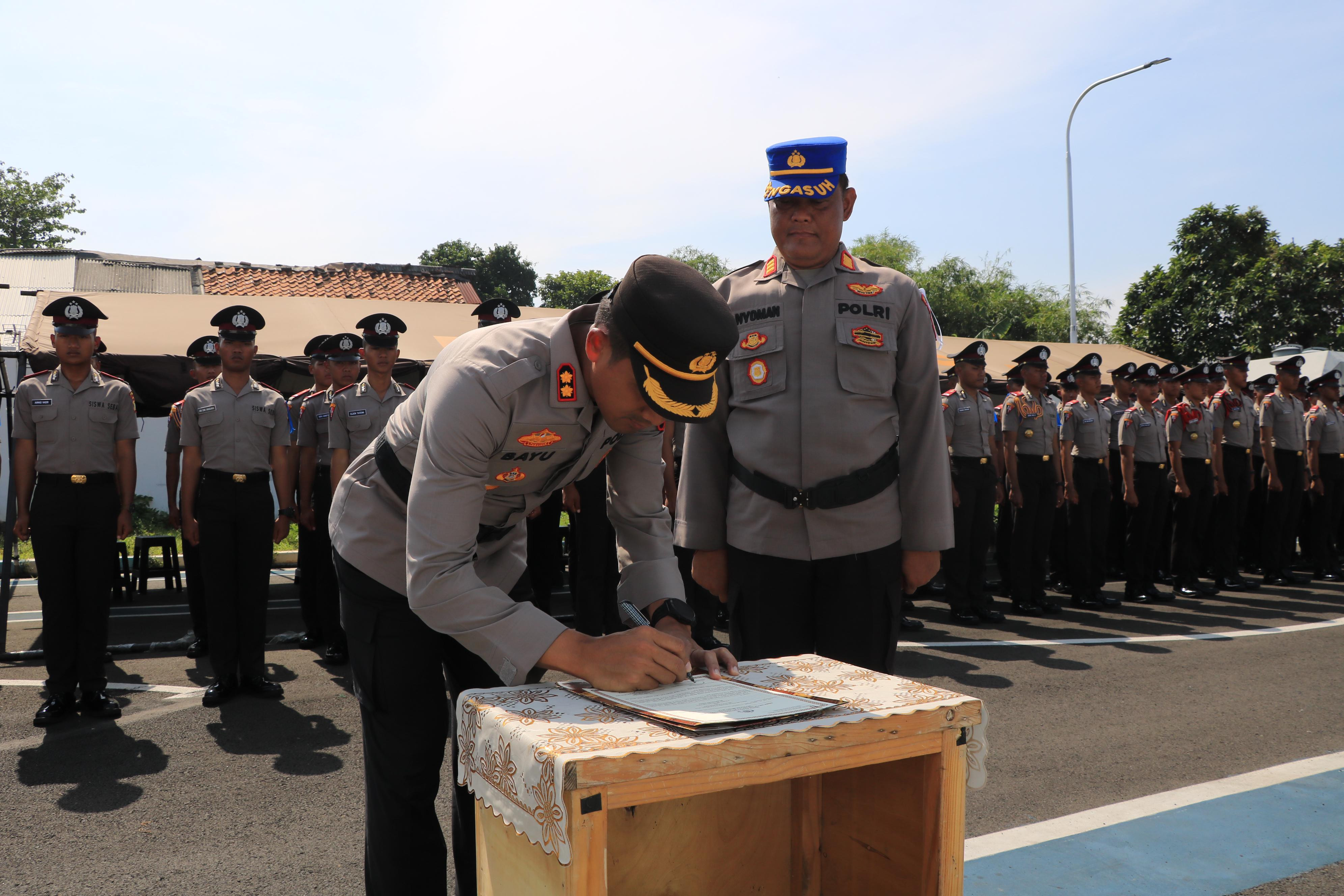 Polres Metro Bekasi Kota Terima Latja Siswa Diktuk Ba Polri SPN Lido, Fokus Aplikasi Lima Fungsi Teknis