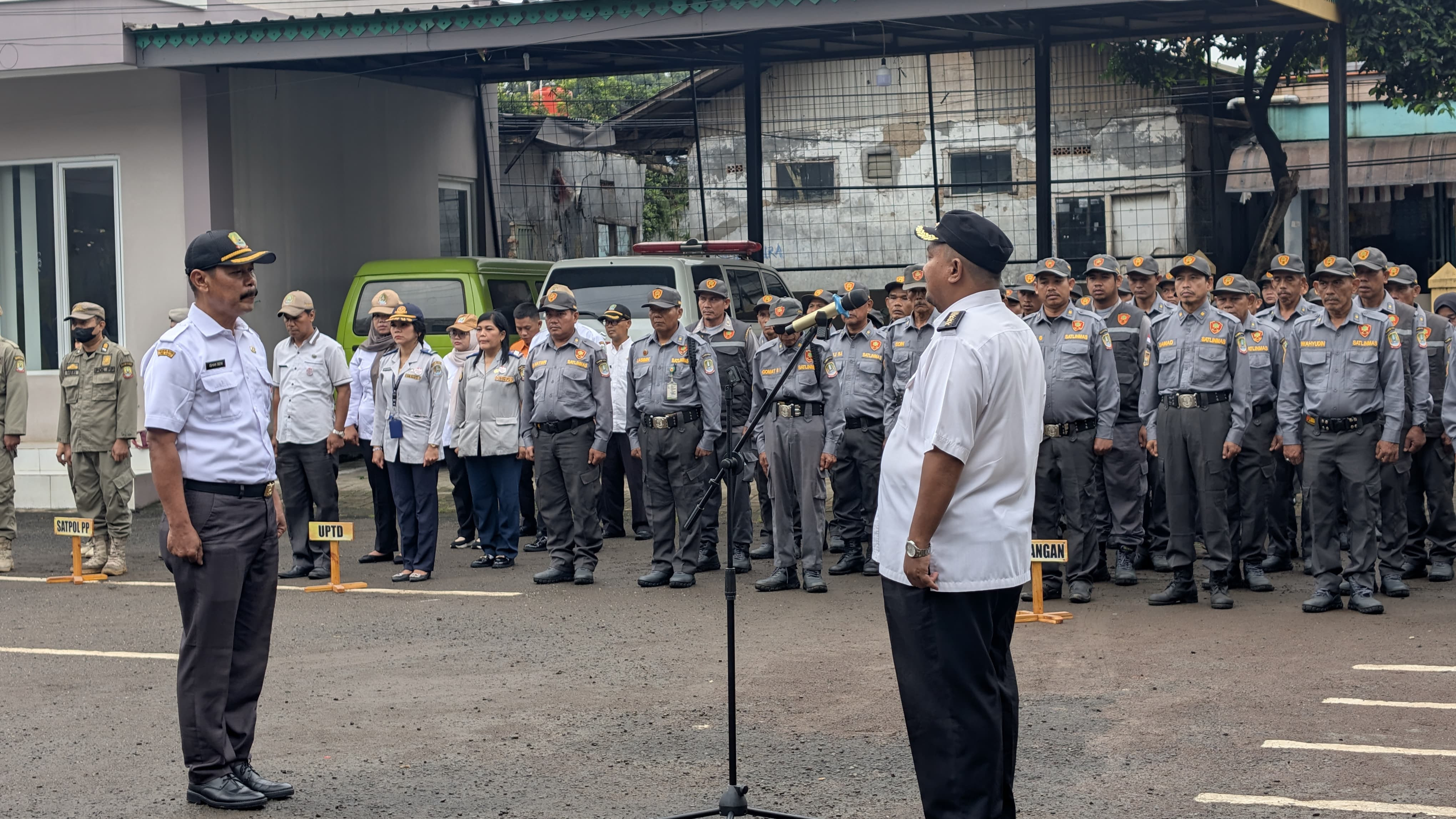 Sinergitas TNI-Polri Laksanakan Apel Gabungan Tingkat Kecamatan Bantargebang