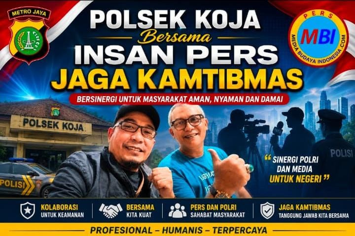 Polsek Koja dan Insan Pers Perkuat Sinergi Jaga Kamtibmas di Jakarta Utara