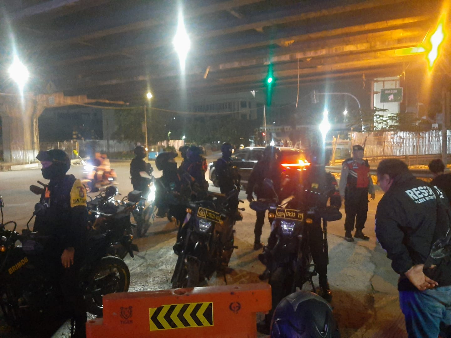 Polsek Metro Penjaringan Gelar KRYD, 11 Motor Tanpa Surat Diamankan Saat Patroli Malam