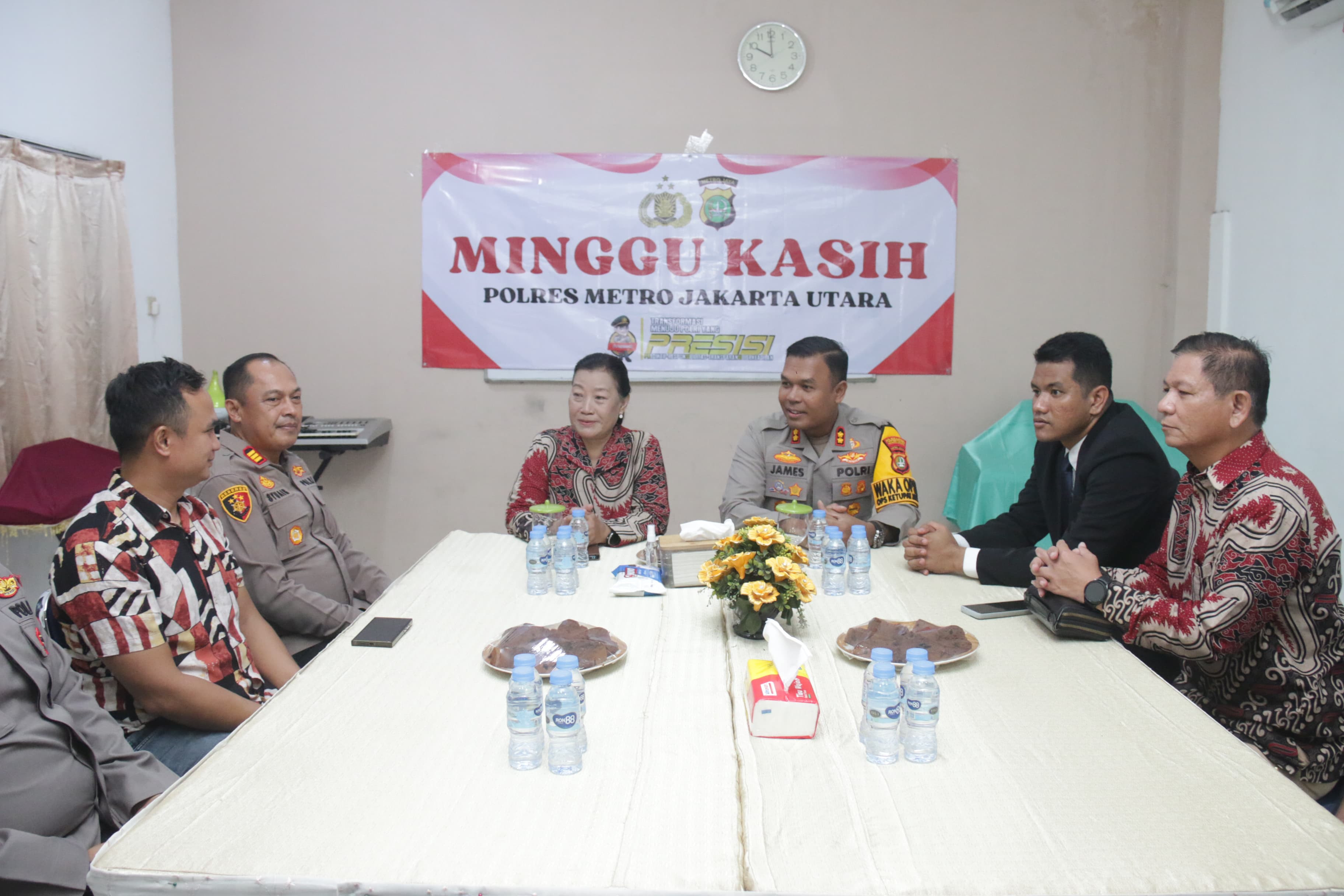 Wakapolres Metro Jakarta Utara Gelar "Minggu Kasih" Ajak Jemaat GPIB Filipi Getsemani Jaga Keamanan Bersama