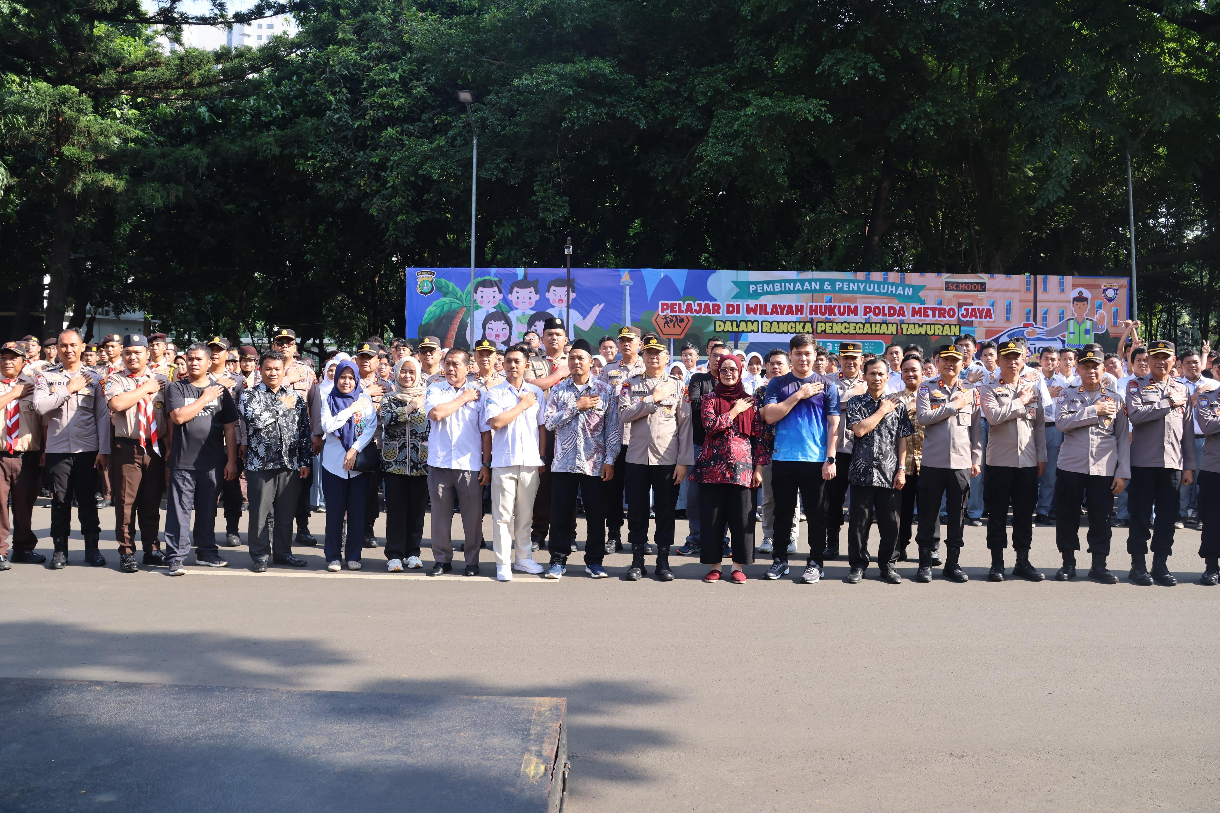 Cegah Tawuran, Polda Metro Jaya Gelar Binluh Bareng KPAI hingga Dai Kamtibmas