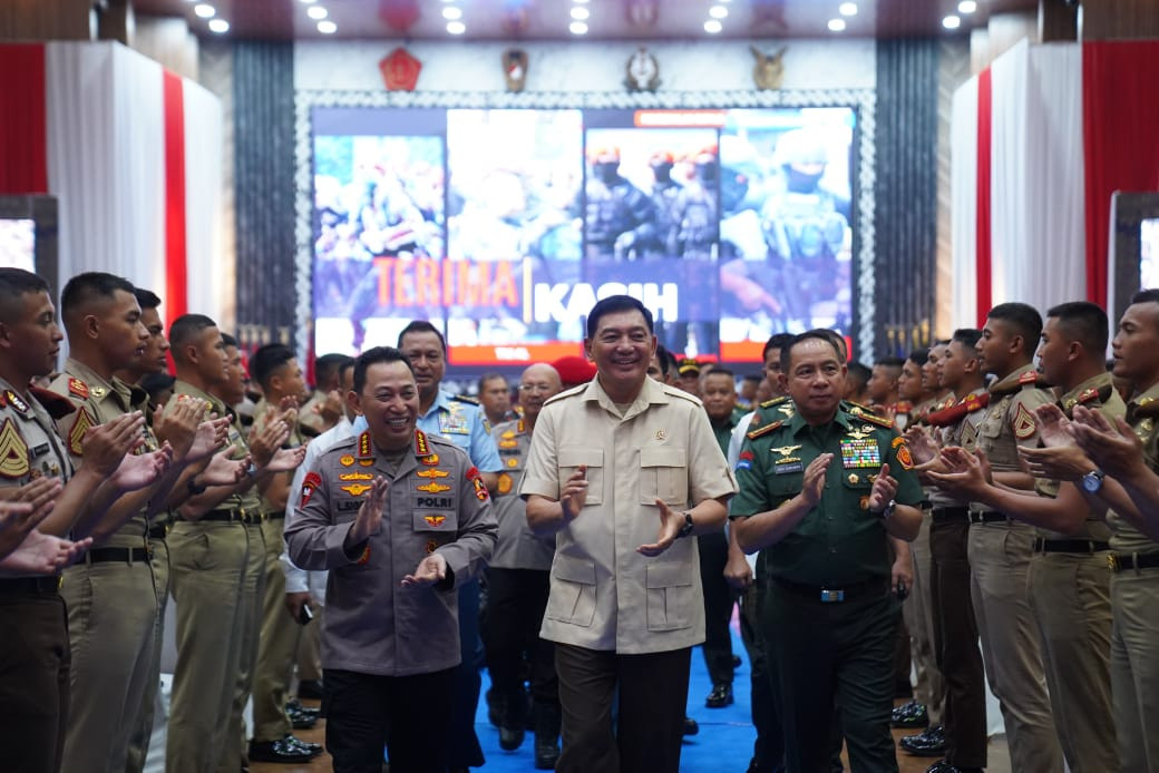 2.000 Capaja TNI-Polri Terima Pembekalan Patriotisme dari Menhan RI