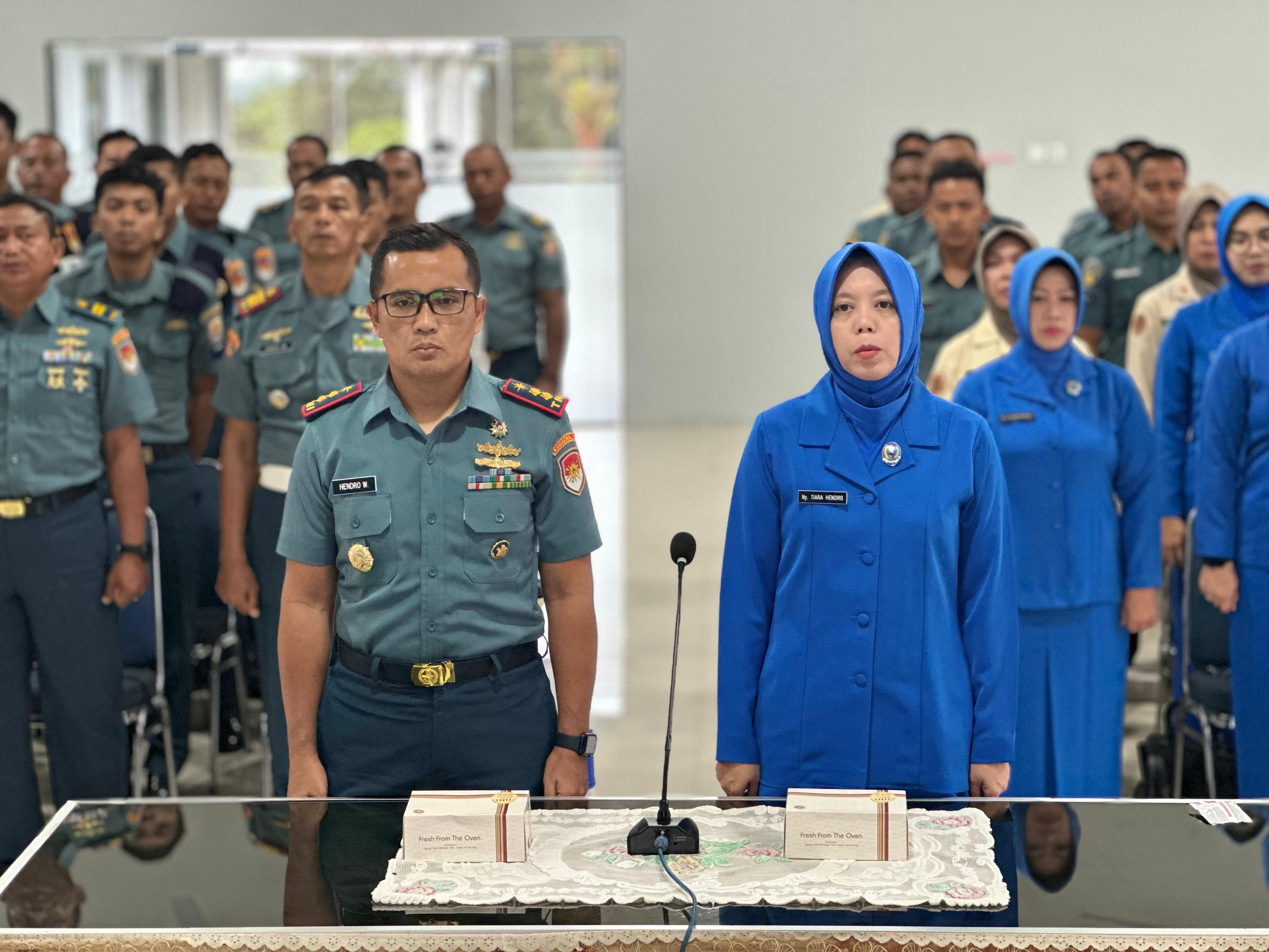 Danlanal Dabo Singkep Ikuti Vicon Sosialisasi Reformasi Birokrasi, Penyusunan Nota Kesepahaman dan P4GN Bersama BNNP Kepri