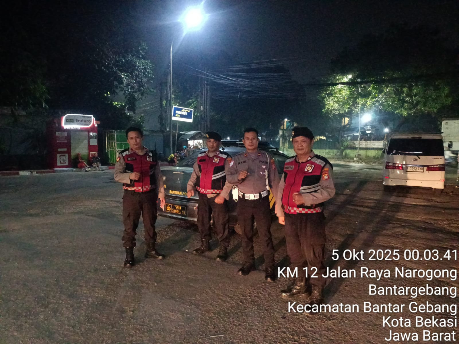 POLSEK BANTAR GEBANG GELAR OKJ, OPS JAYA 21 SERTA PATROLI SKALA SEDANG ANTISIPASI GUANTIBMAS