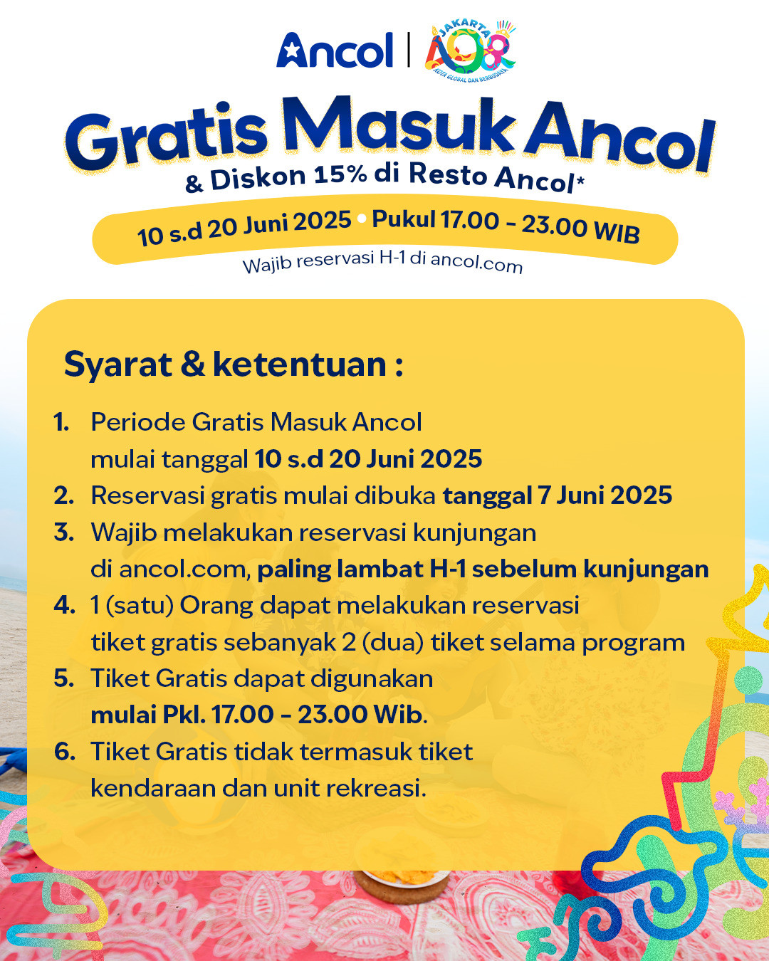 Ancol Gratiskan Tiket Masuk untuk Warga, Rayakan HUT Jakarta ke-498