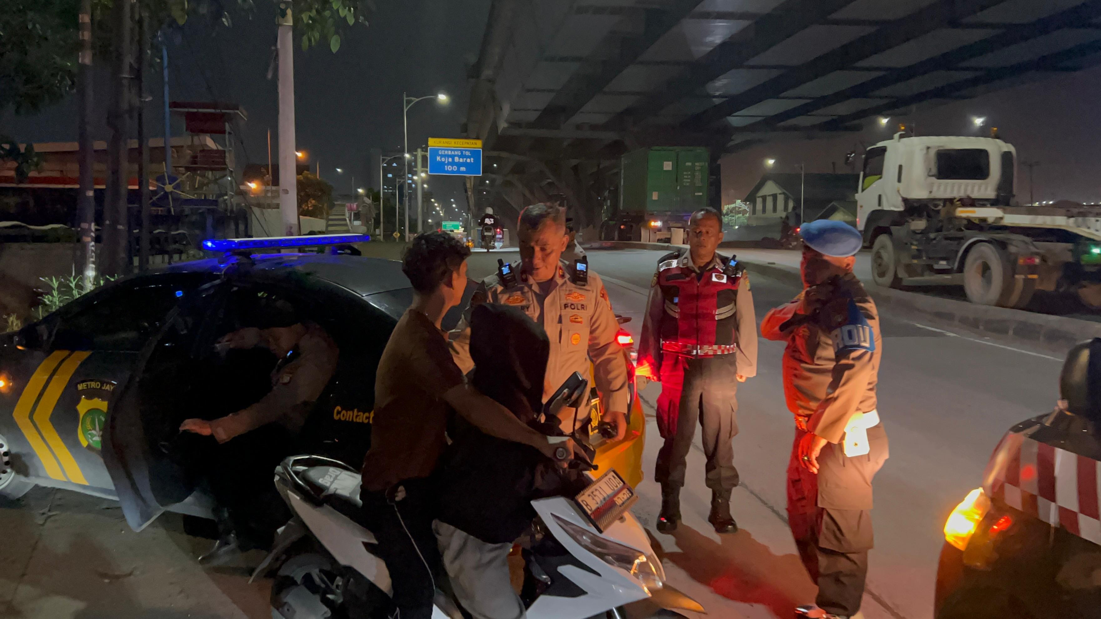 Patroli KRYD Polsek Koja Sisir Titik Rawan Tawuran, Enam Remaja Diamankan untuk Pembinaan