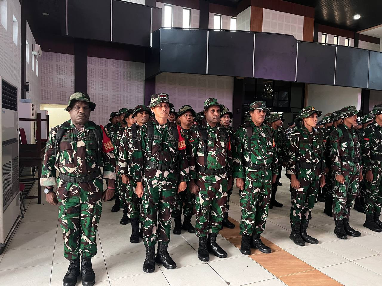 Perkuat Mitigasi Bencana, Personel Kodim 1710/Mimika Ikuti Apel Kesiapsiagaan Bencana Hidrometeorologi 2025