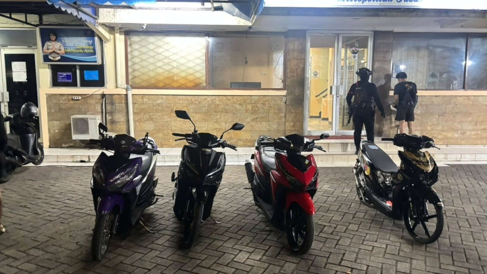 Patroli Brimob Cegah Balap Liar di Jaktim, Empat Motor Diamankan