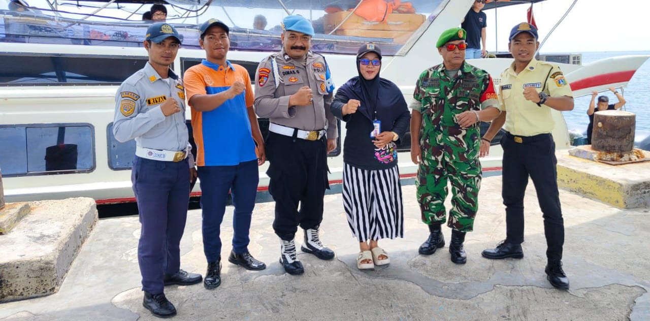 Polsek Kepulauan Seribu Selatan Gelar Pengamanan Ops Ketupat 2025 di Dermaga Pulau Harapan