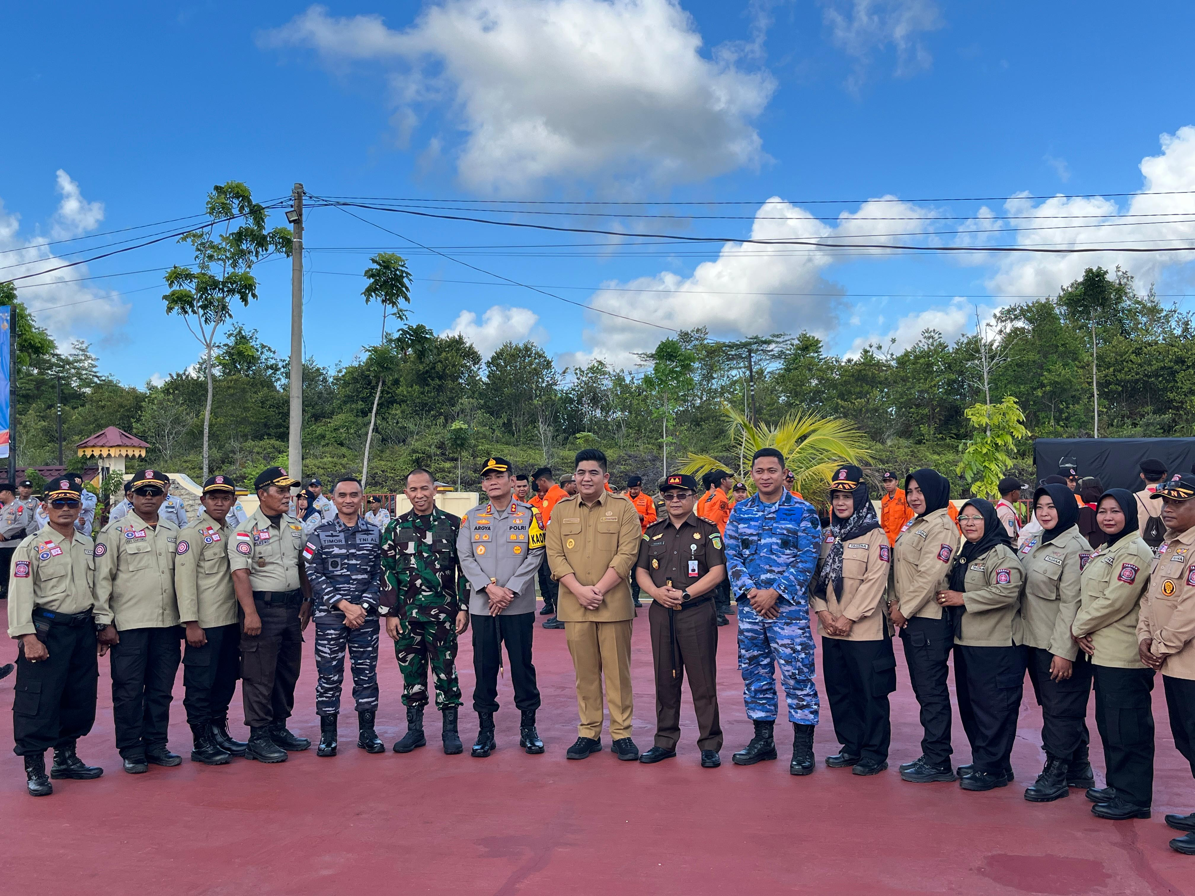 Prajurit Lanal Bintan Ikuti Apel Gelar Pasukan Operasi Ketupat Seligi 2026