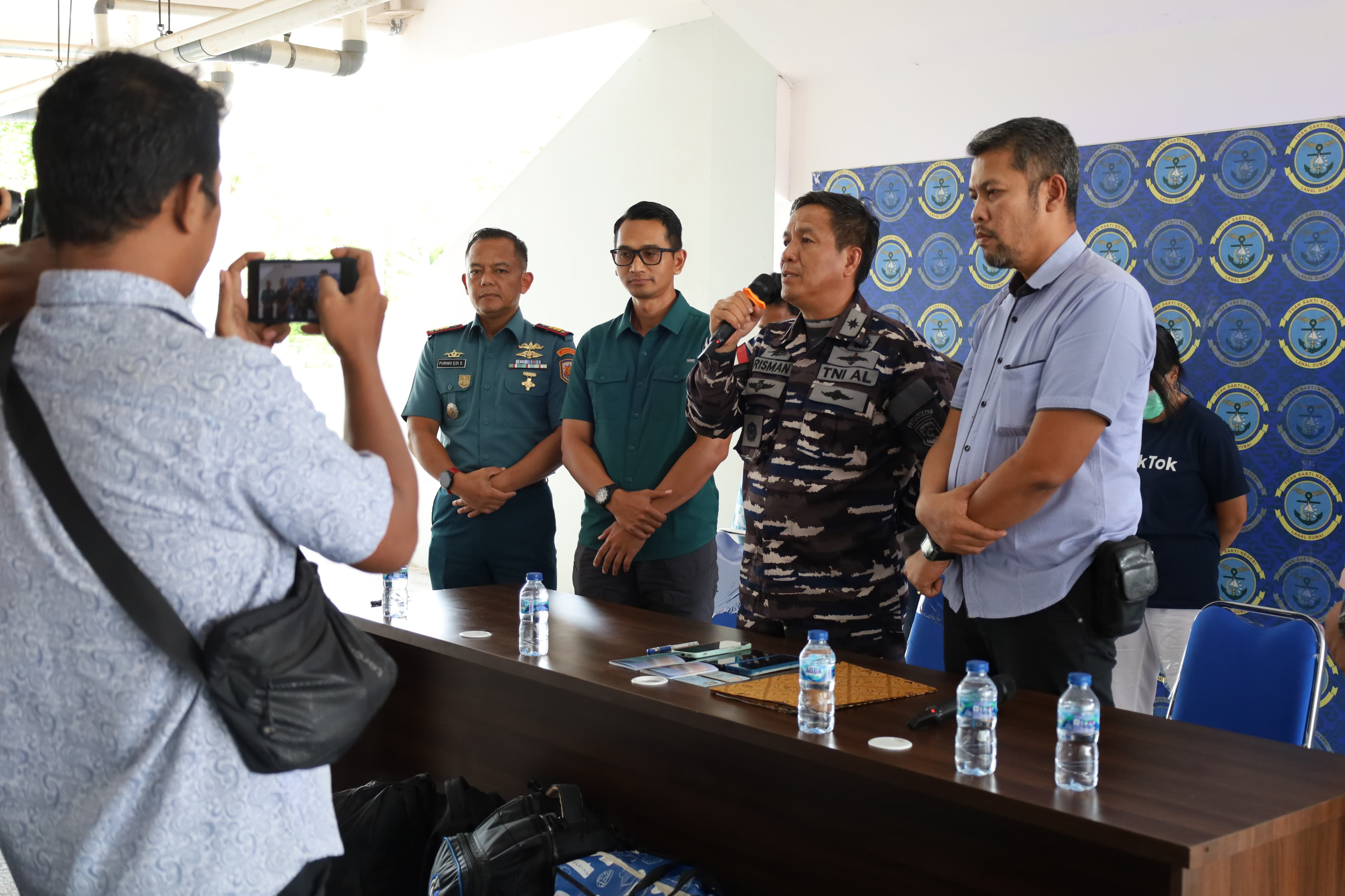 Tim F1QR Pos TNI AL Bengkalis Lanal Dumai Kembali Berhasil Amankan Calon PMI Non Prosedural