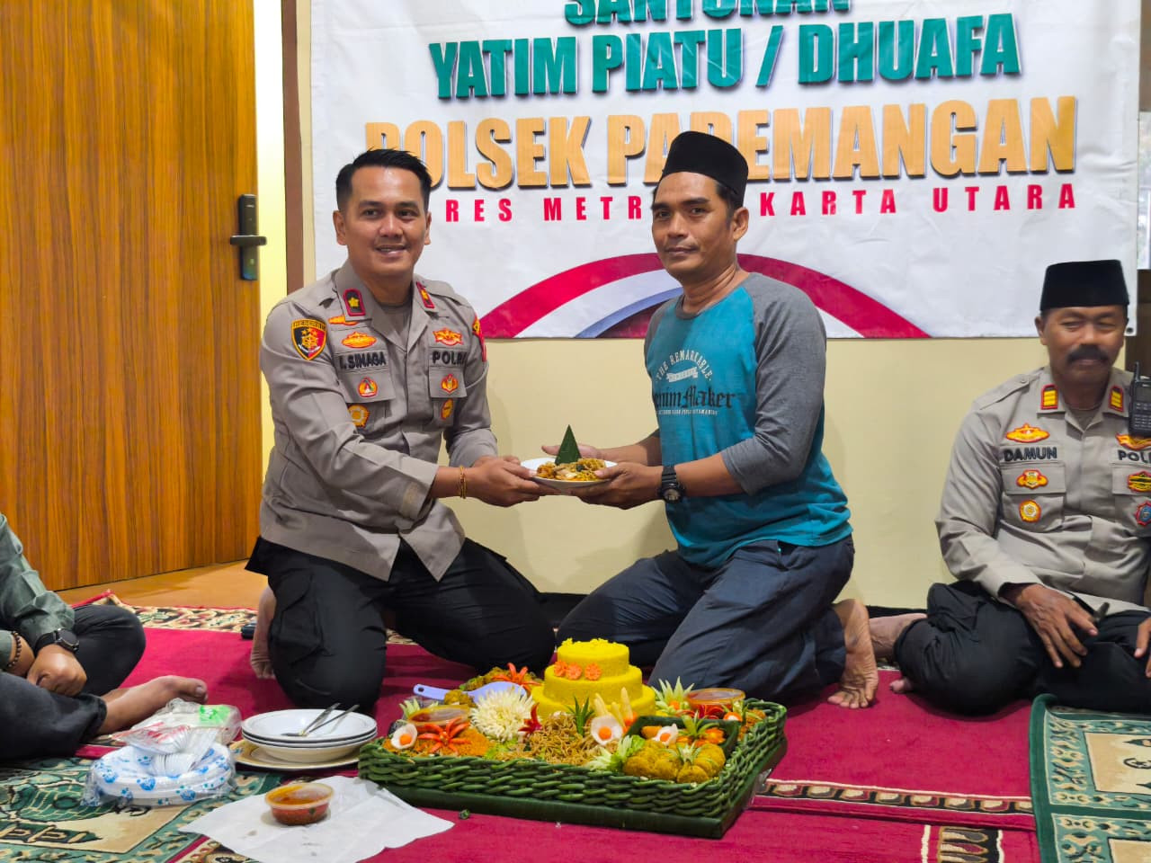 Polsek Pademangan Gelar Jumat Berkah, Santuni 14 Anak Yatim Piatu dan Dhuafa