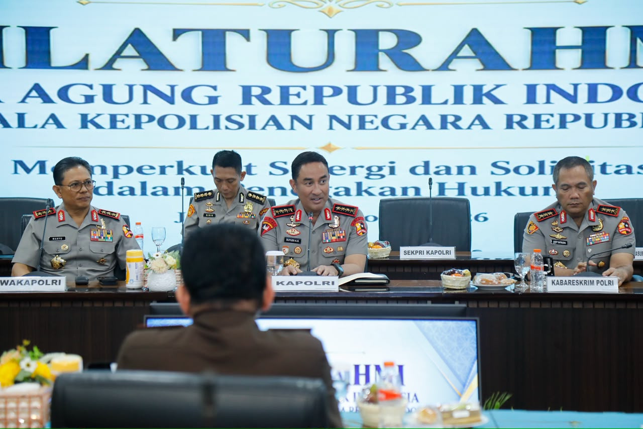 Temui Jaksa Agung, Kapolri Suyudi Dorong Kolaborasi Penegakan Hukum