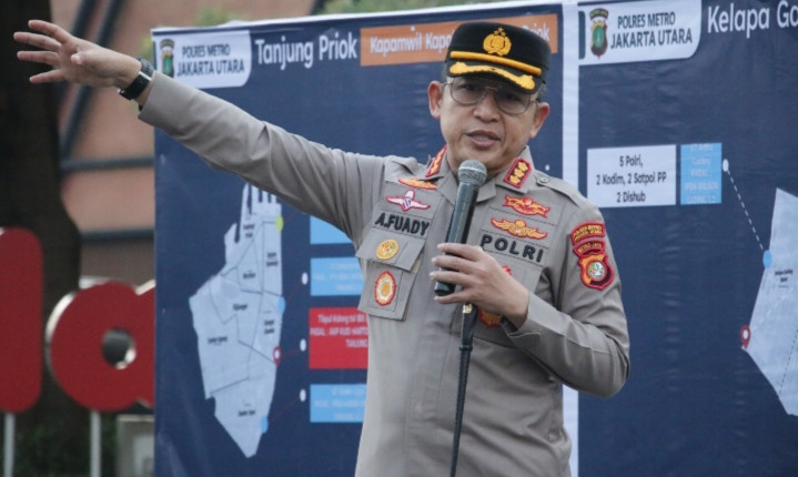 Polres Metro Jakarta Utara  Gelar Apel Kesiapan Pengamanan May Day 2025